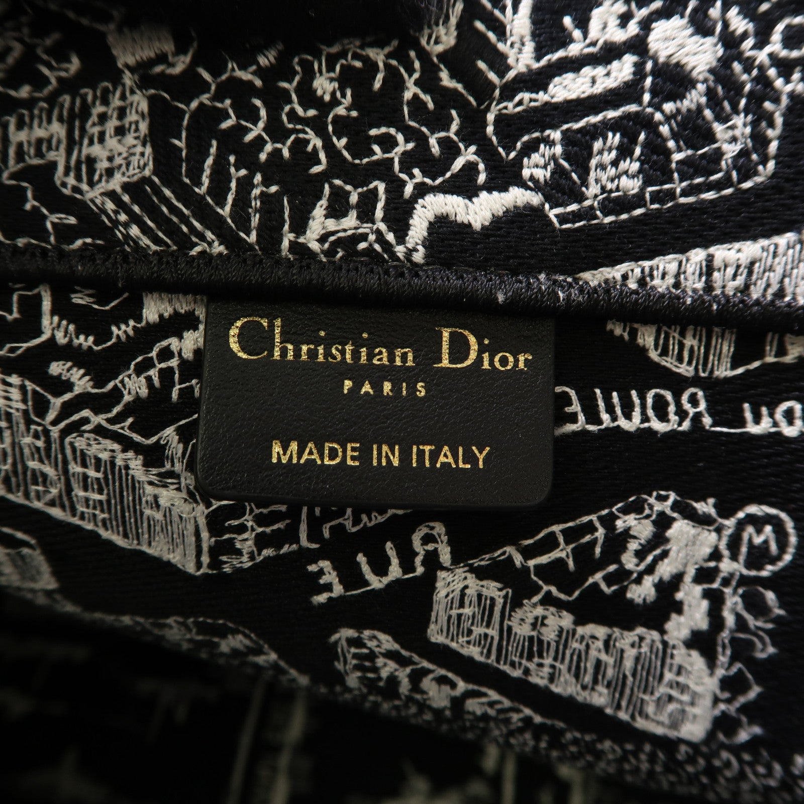 Dior 帆布Book Tote手挽袋黑色