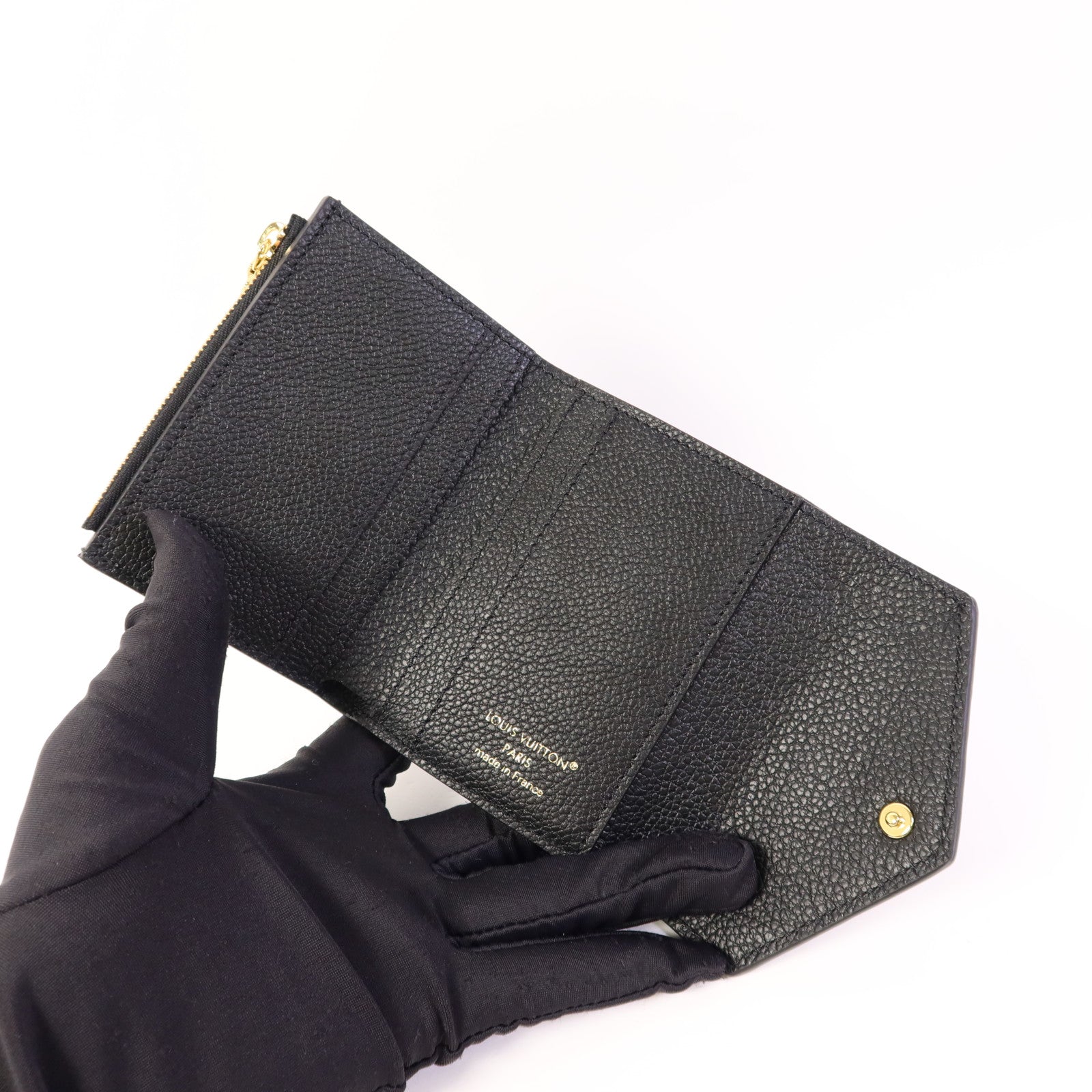 LOUIS VUITTON Monogram Empreinte Zoe金扣錢包