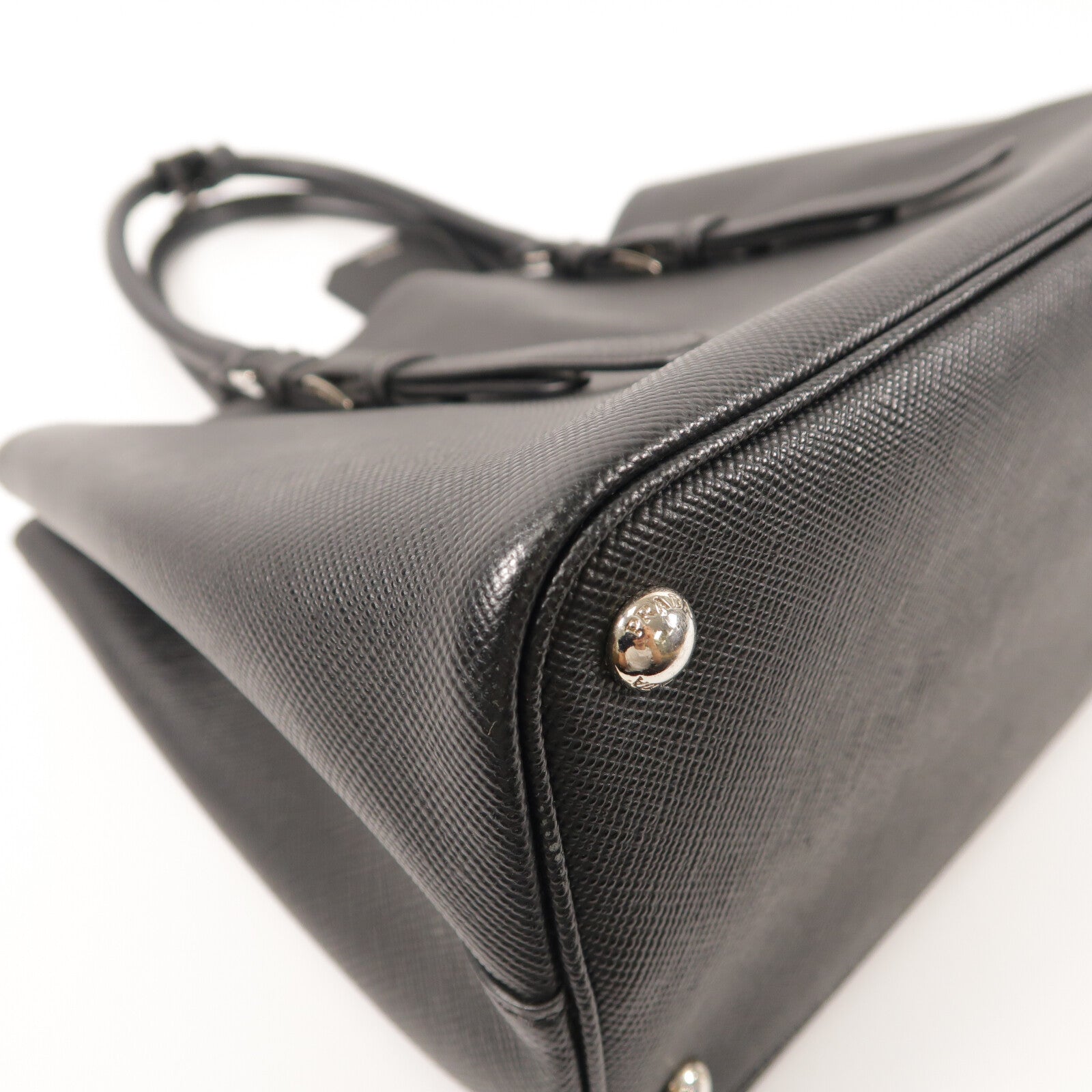 PRADA Saffiano皮革Saffiano Cuir Double Bag手挽袋