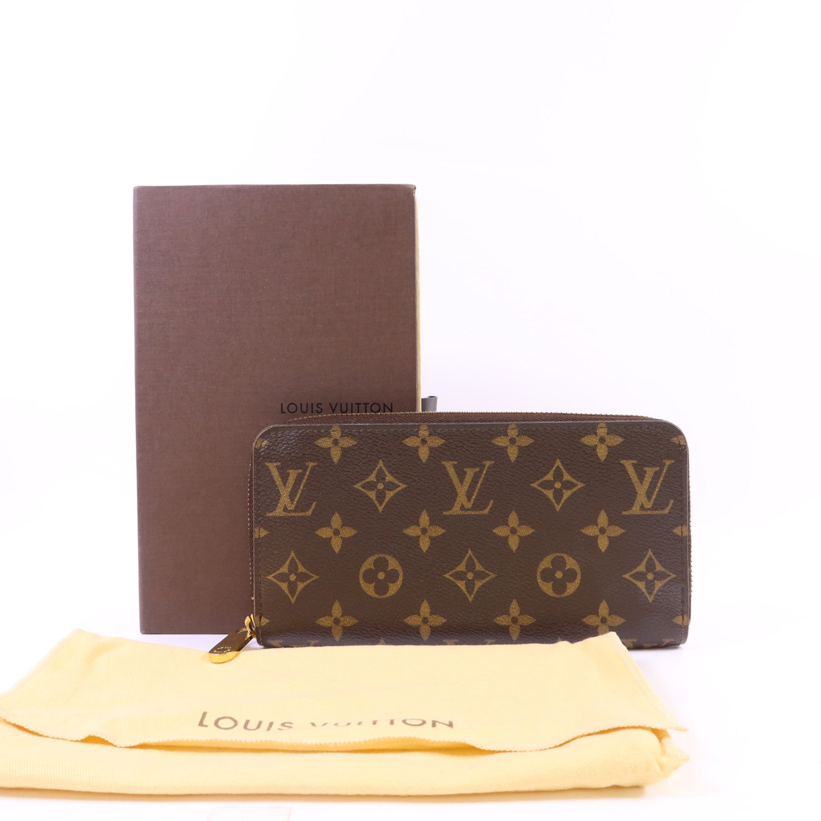 LOUIS VUITTON Monogram Zipper Long Wallet金扣長錢包