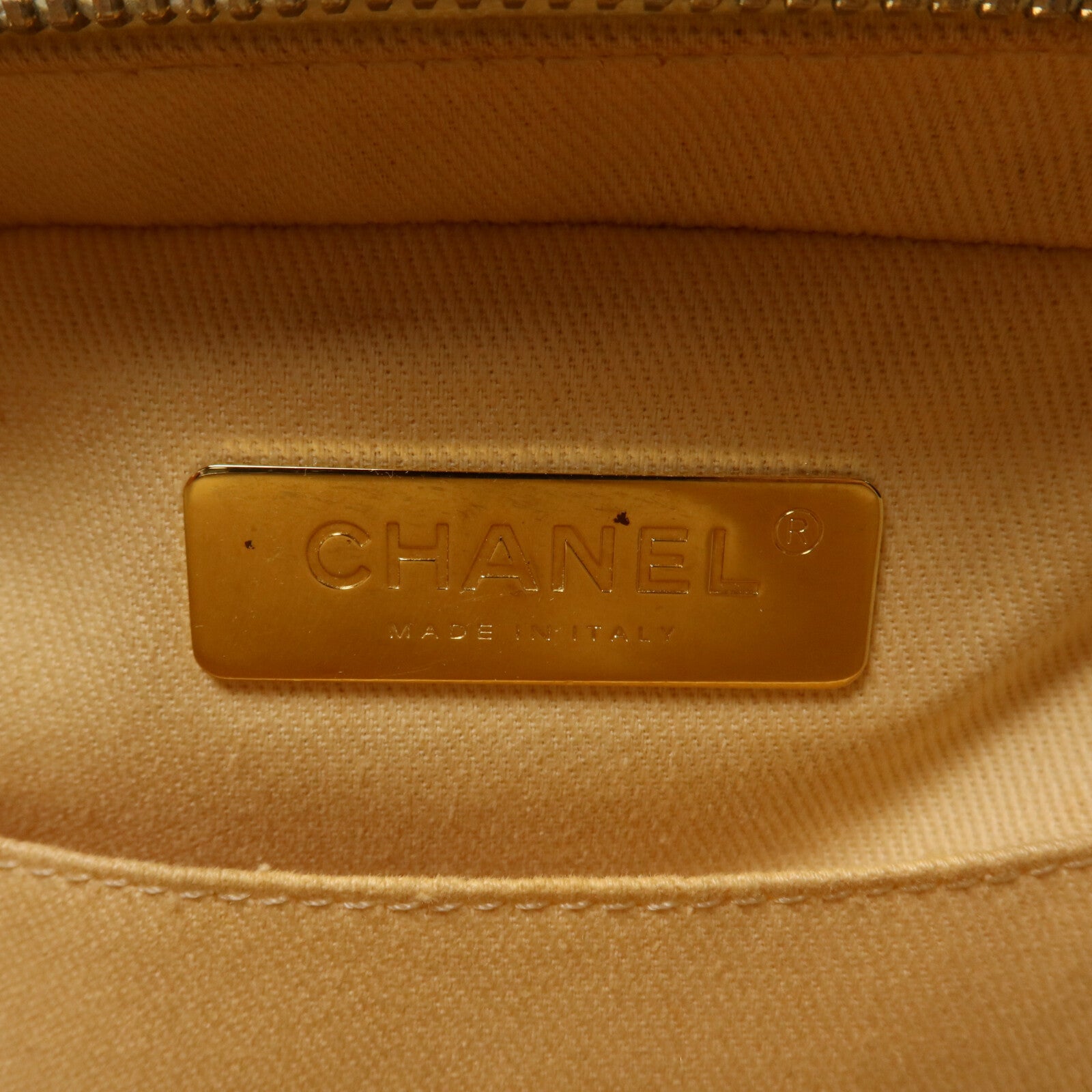 CHANEL 牛皮皮革Camera Case With Top Handle鏈帶手挽肩背兩用袋