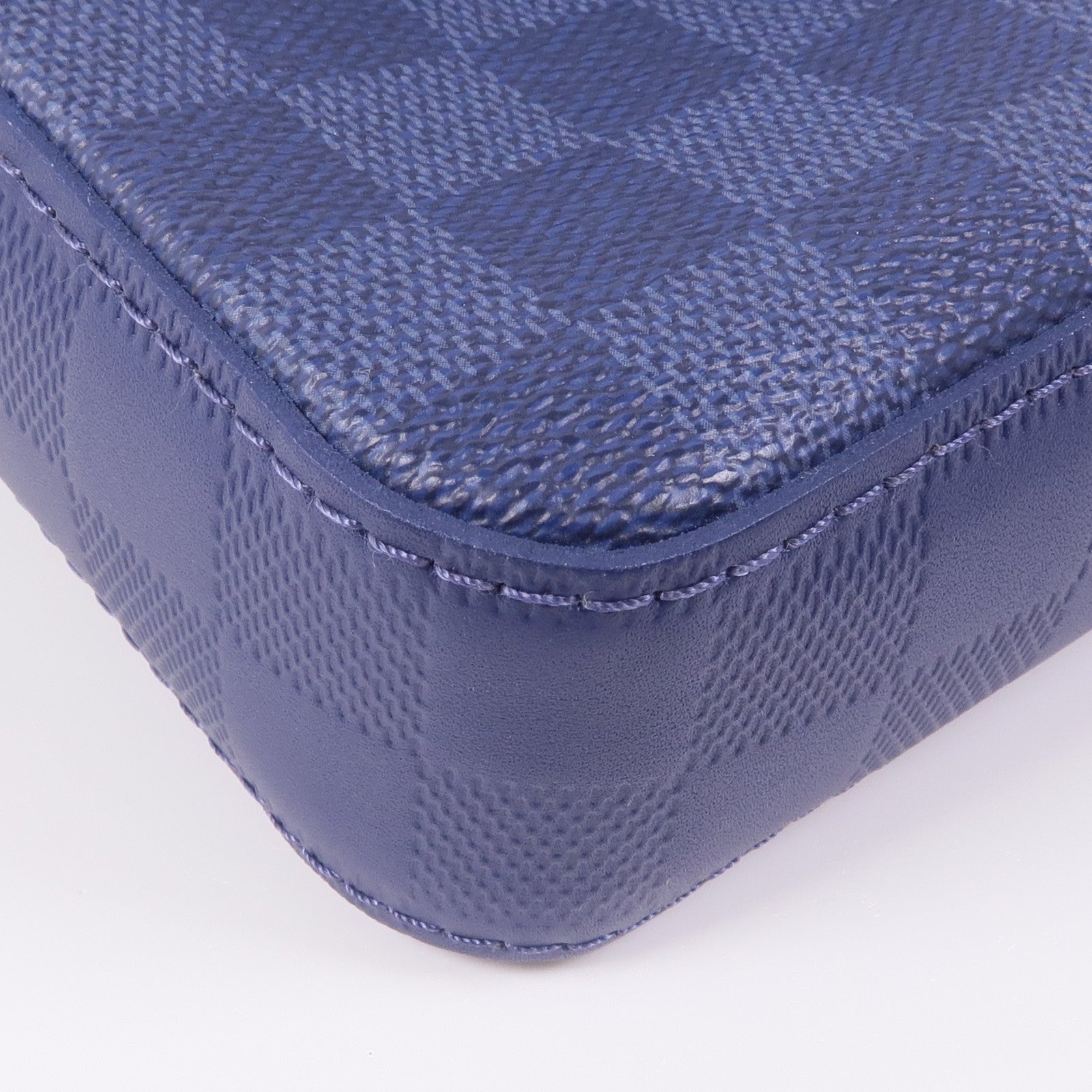 LOUIS VUITTON Damier Squared Trio Shoulder Bag銀扣肩背袋