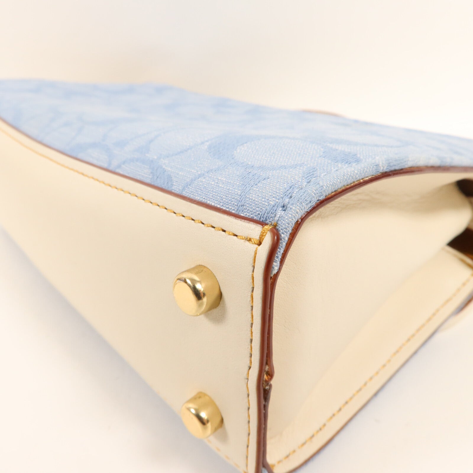 COACH 牛仔布Kleo Top Handle Bag手挽肩背兩用袋