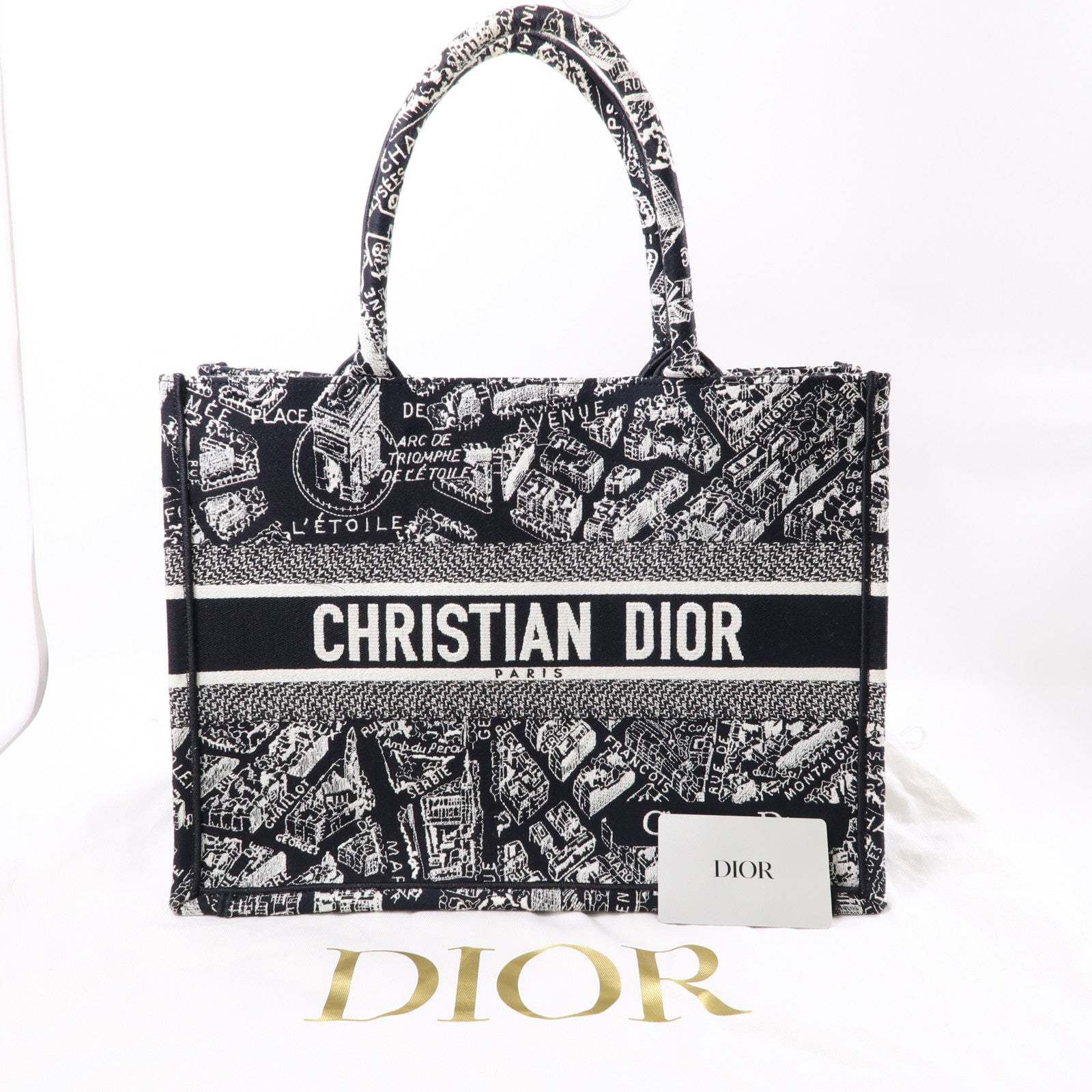 Dior 帆布Book Tote手挽袋黑色