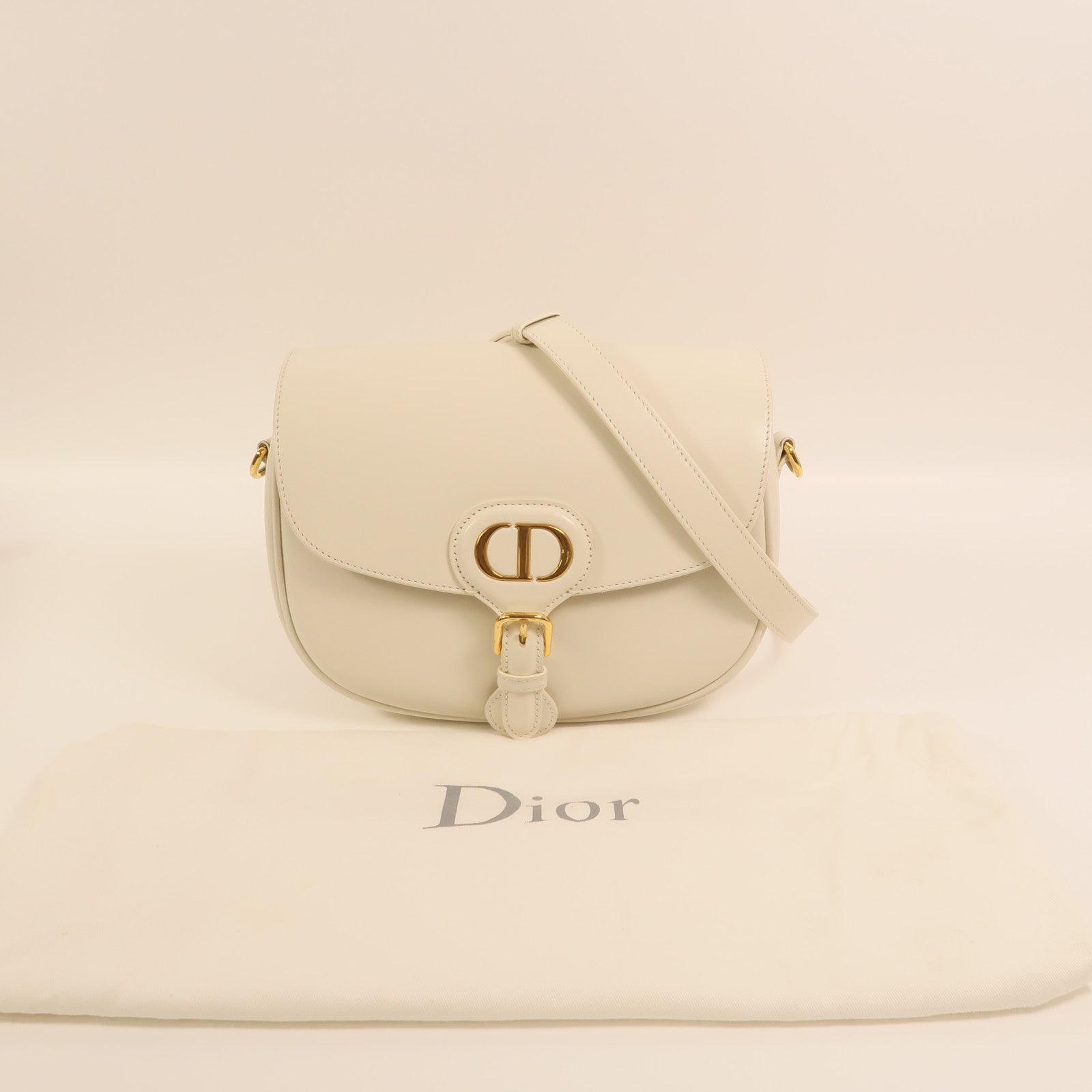 Dior 牛皮皮革Bobby Medium金扣肩背袋
