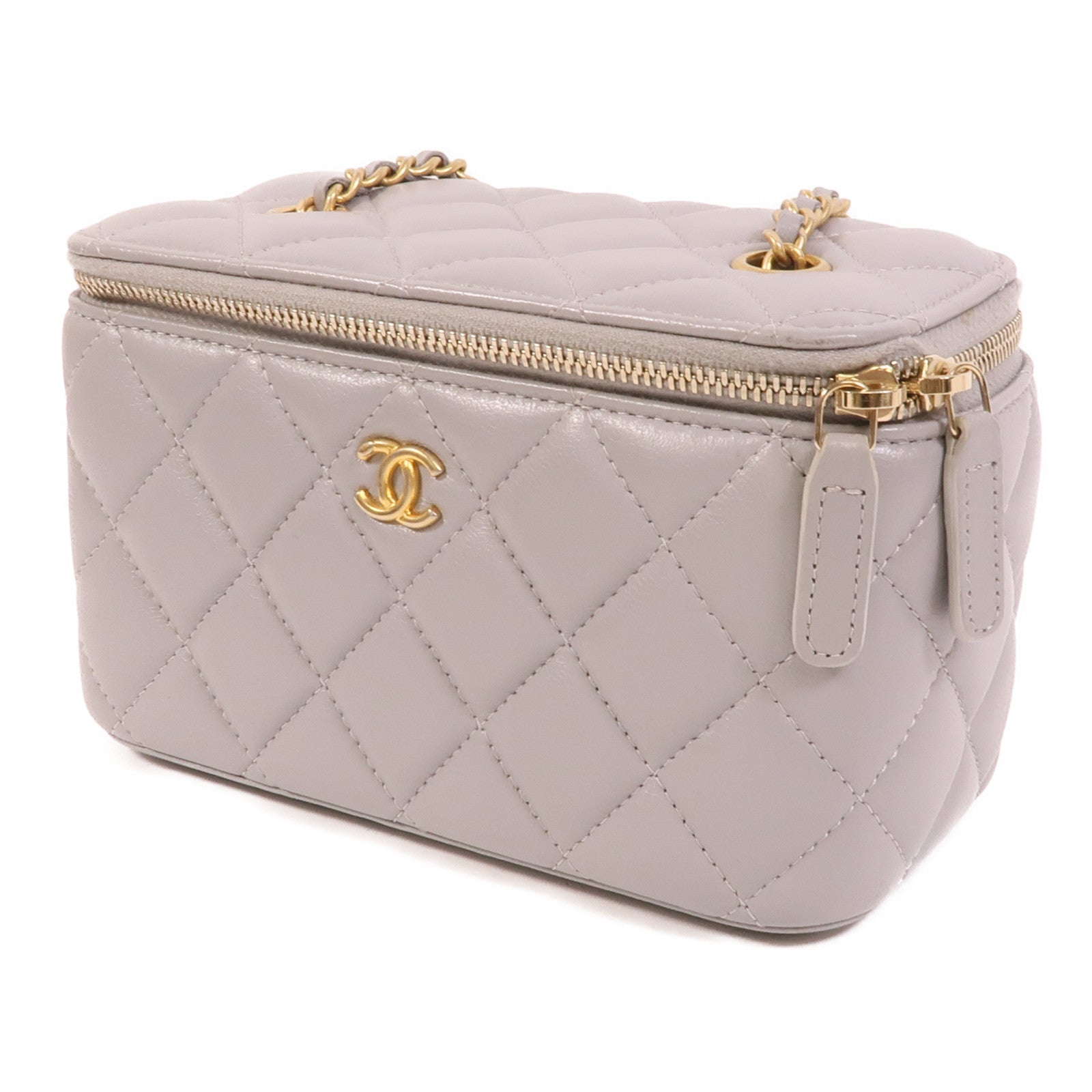CHANEL 羊皮皮革Vanity Case With Gold Ball肩背袋