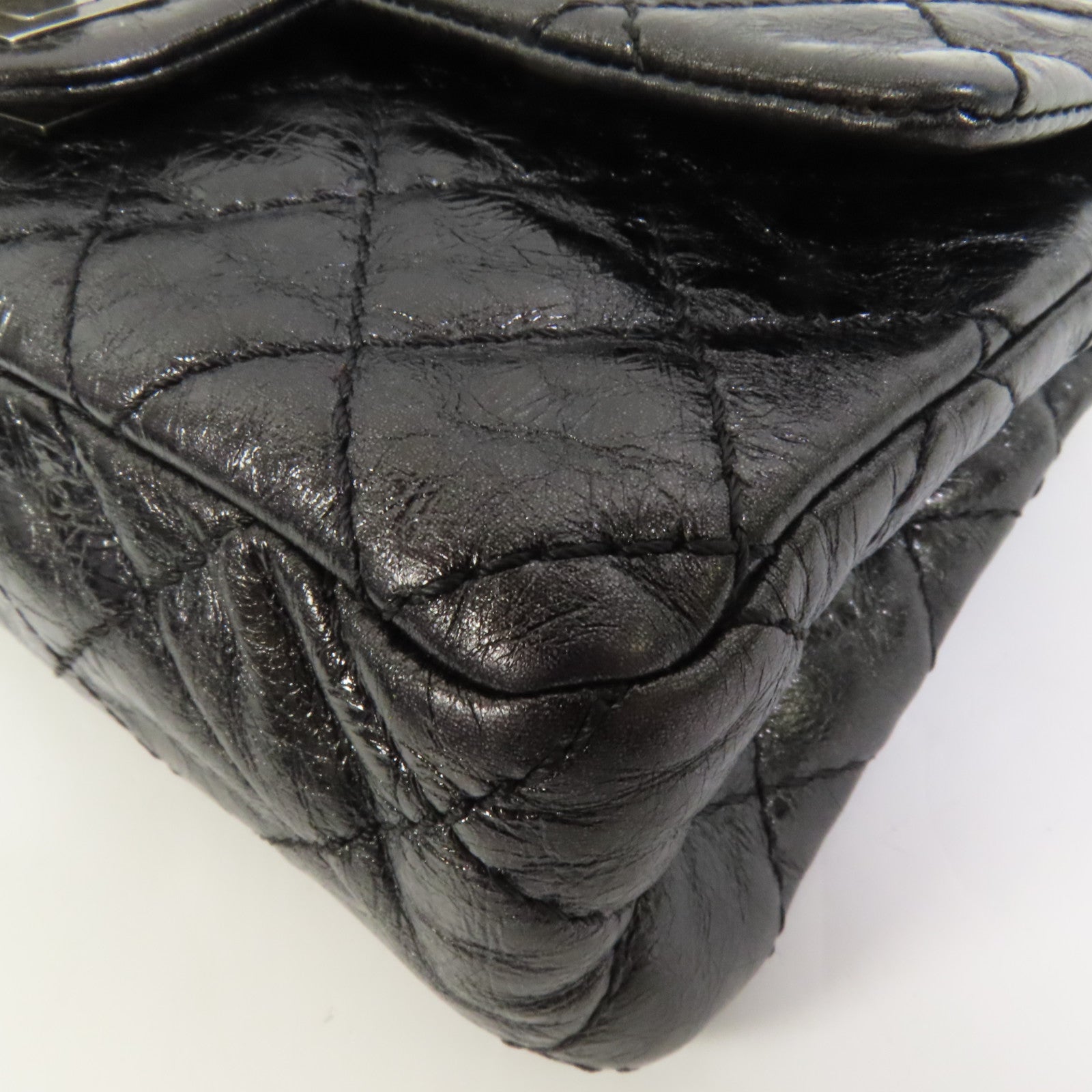 CHANEL 牛皮皮革2.55 20cm鏈帶肩背袋