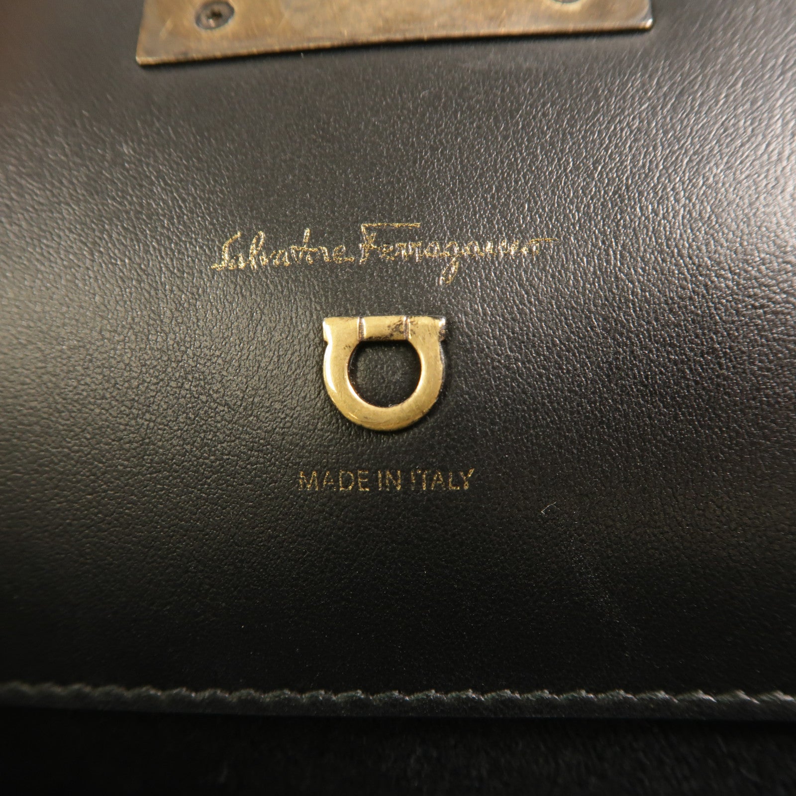 Salvatore Ferragamo 帆布/牛皮皮革Studio手挽肩背兩用袋