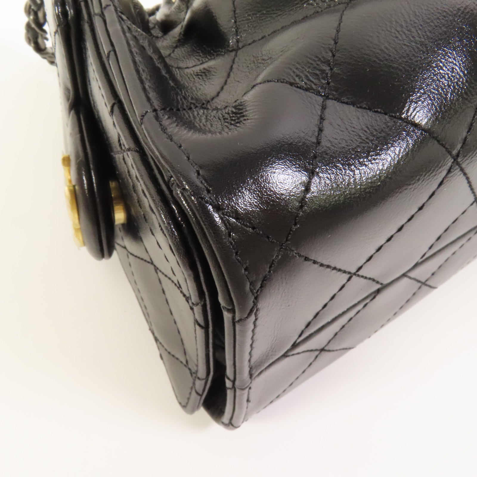 CHANEL 牛皮皮革Chanel 25 Mini金扣鏈帶肩背袋