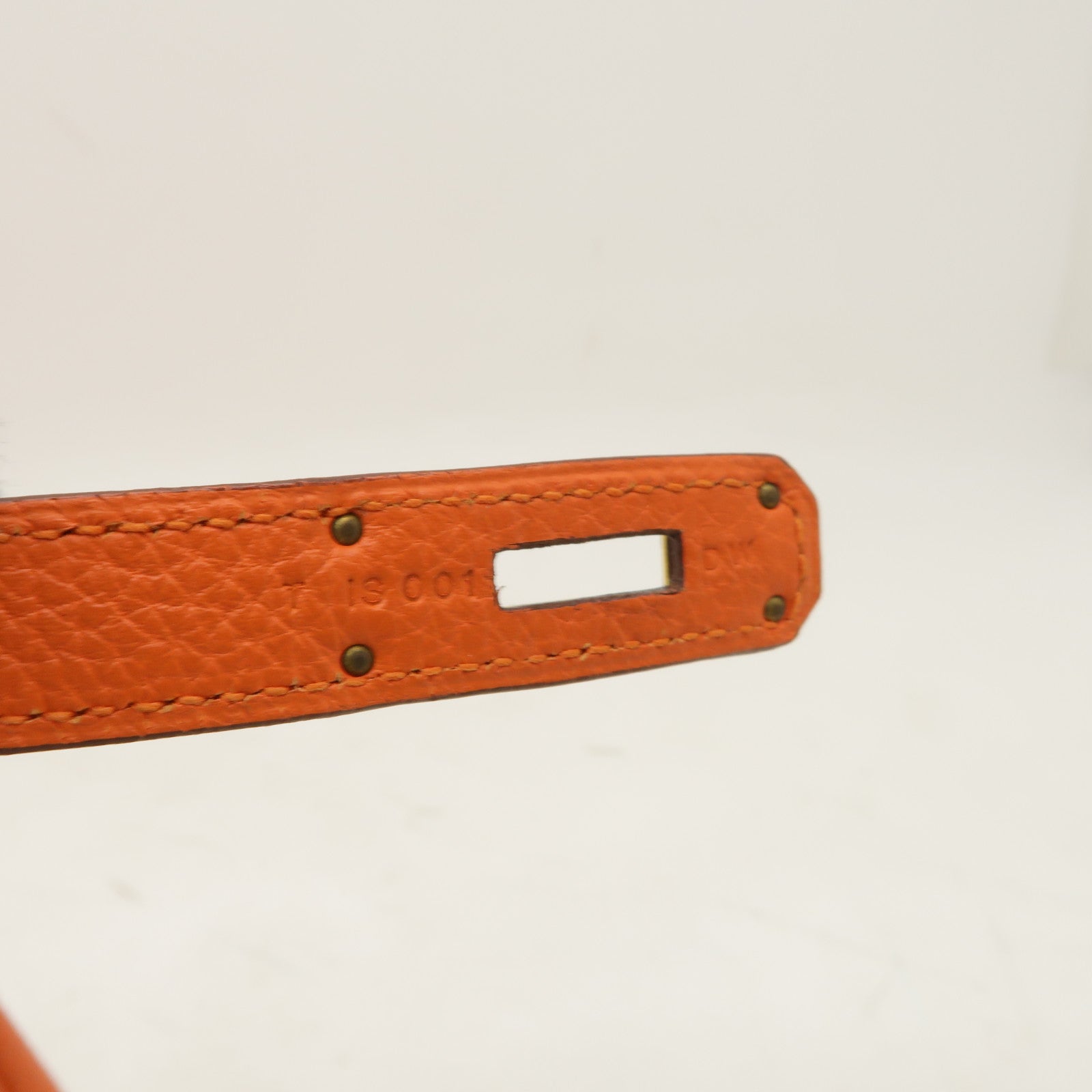 HERMES 【激減優惠】Togo皮革Kelly 28金扣手挽肩背兩用袋Feu火焰橘色