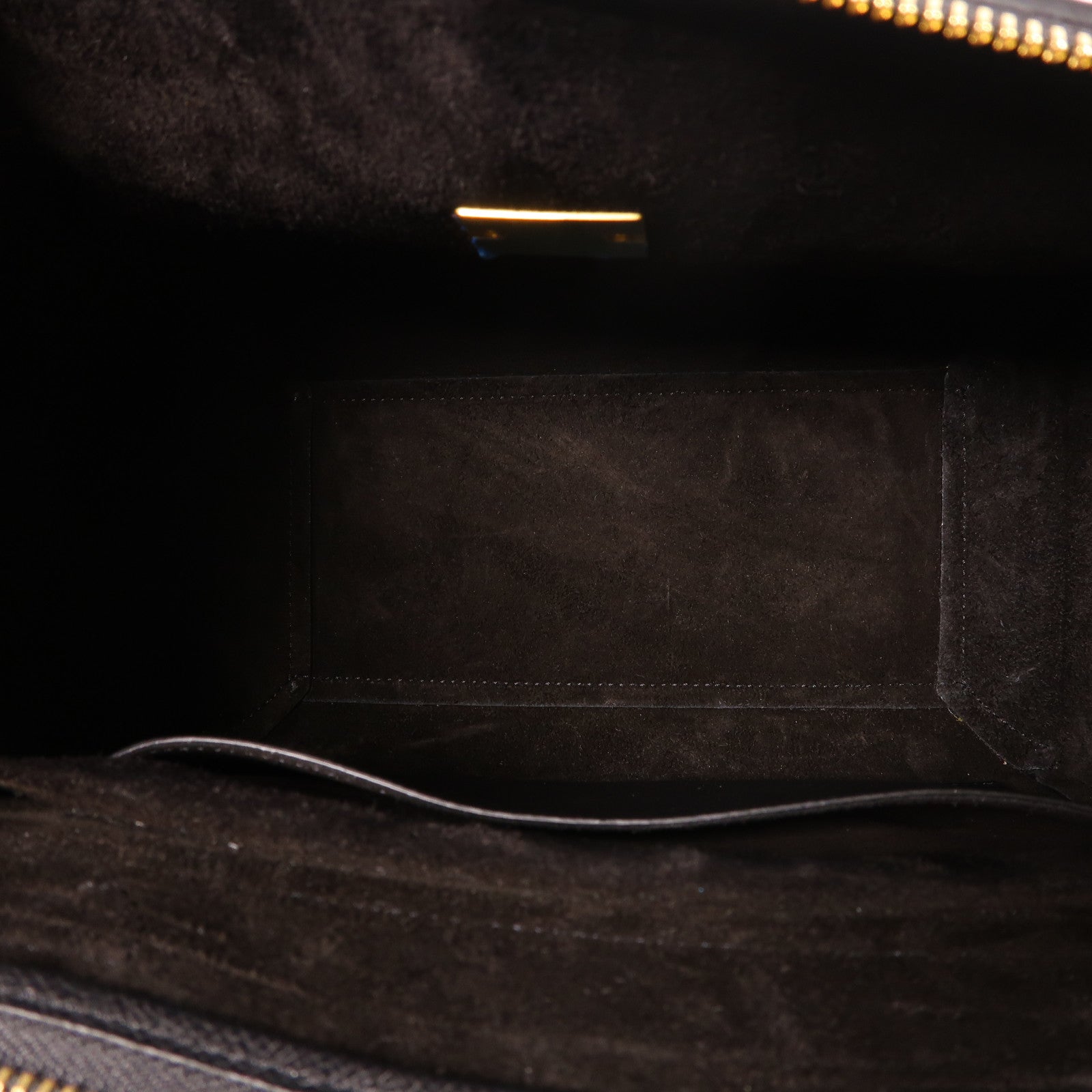 CELINE 牛皮皮革Micro Belt Bag金扣手挽肩背兩用袋黑色