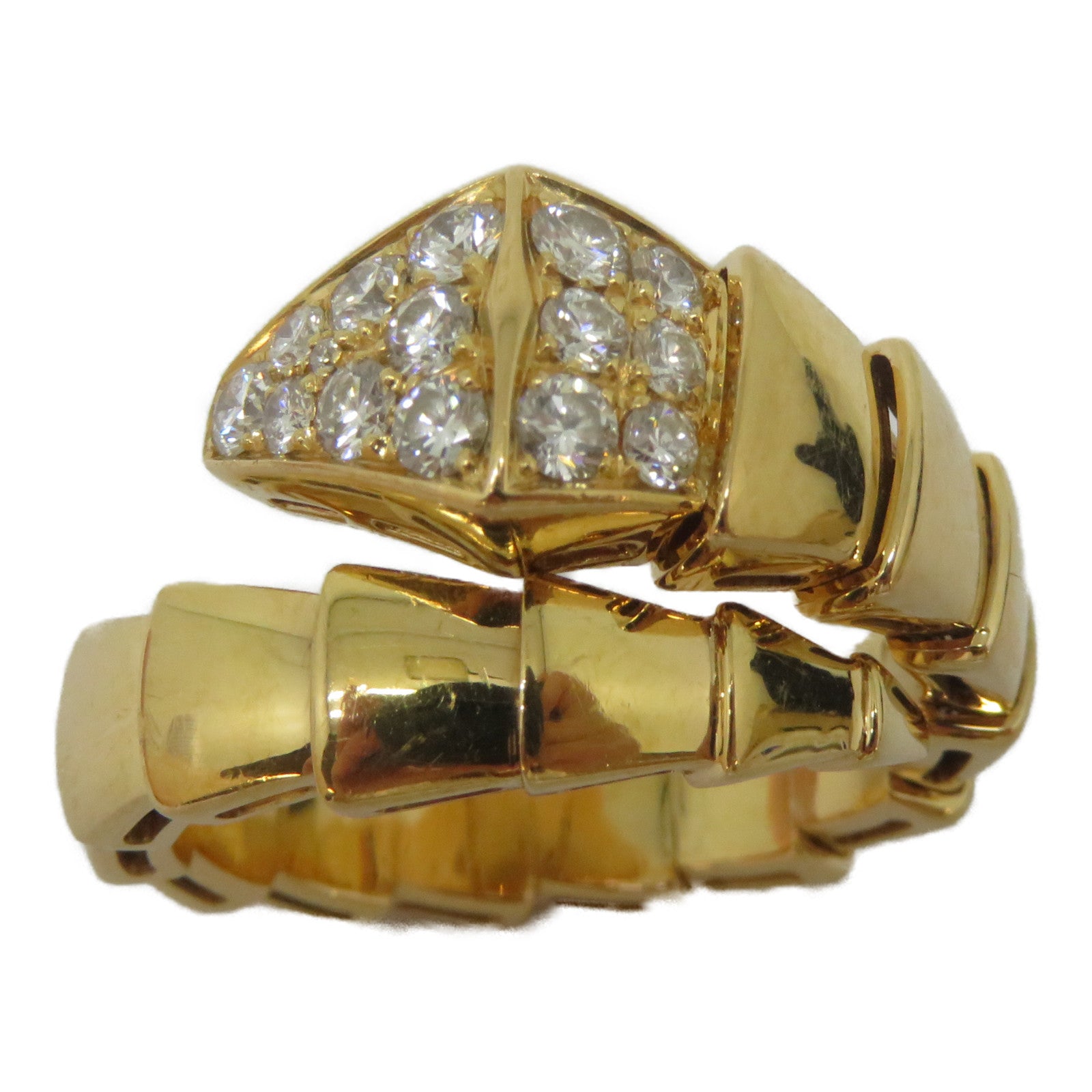 BVLGARI 18K黃金Serpenti Viper M戒指