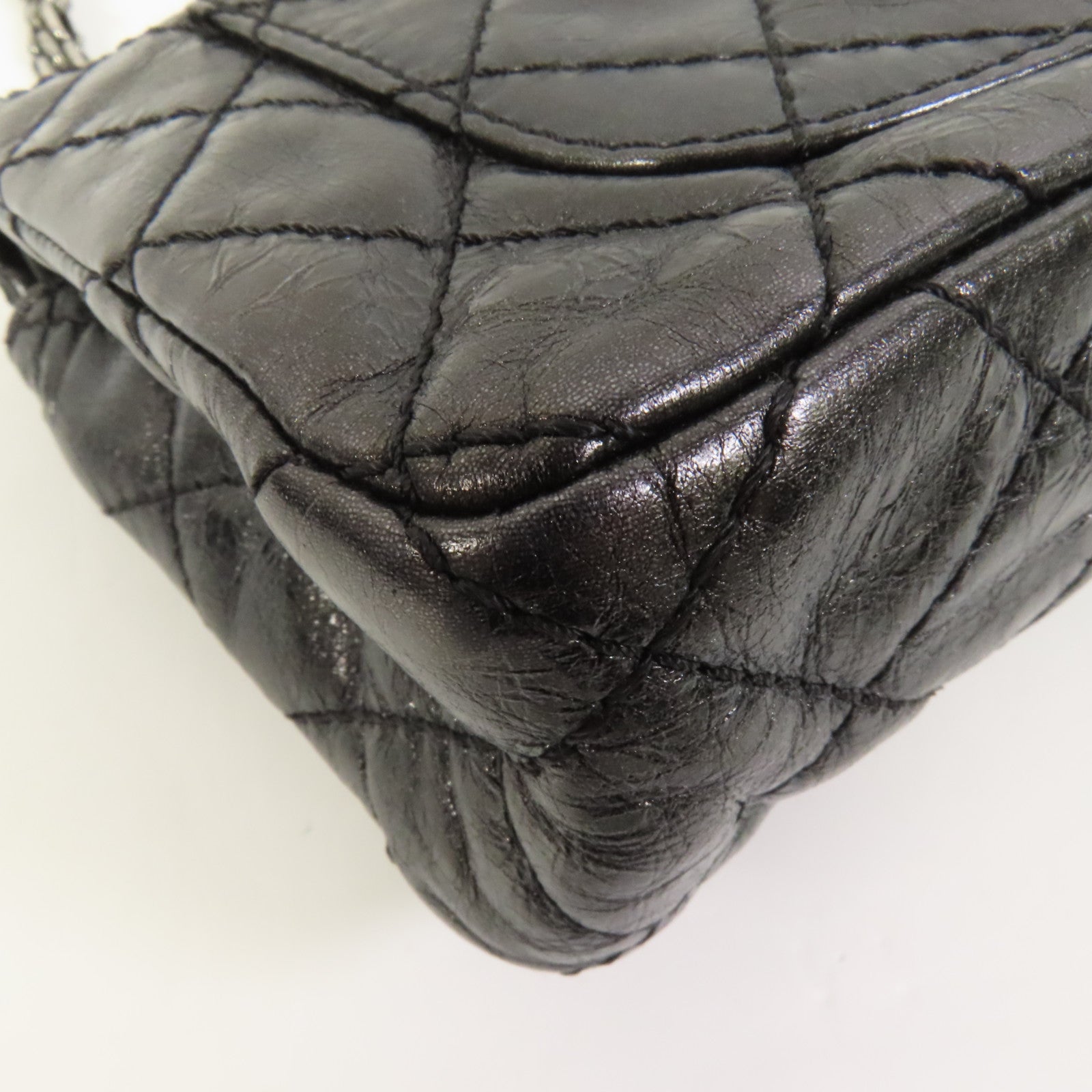 CHANEL 牛皮皮革2.55 20cm鏈帶肩背袋