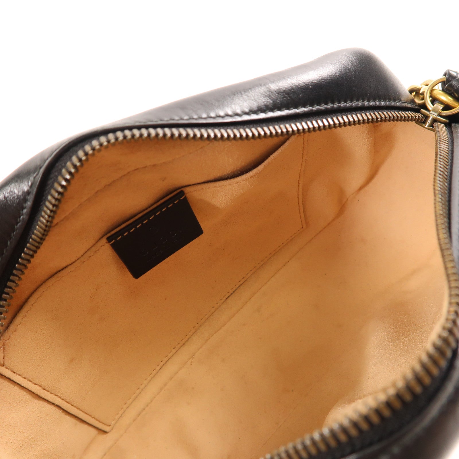 GUCCI 【激減優惠】牛皮皮革GG Marmont Small金扣鏈帶肩背袋