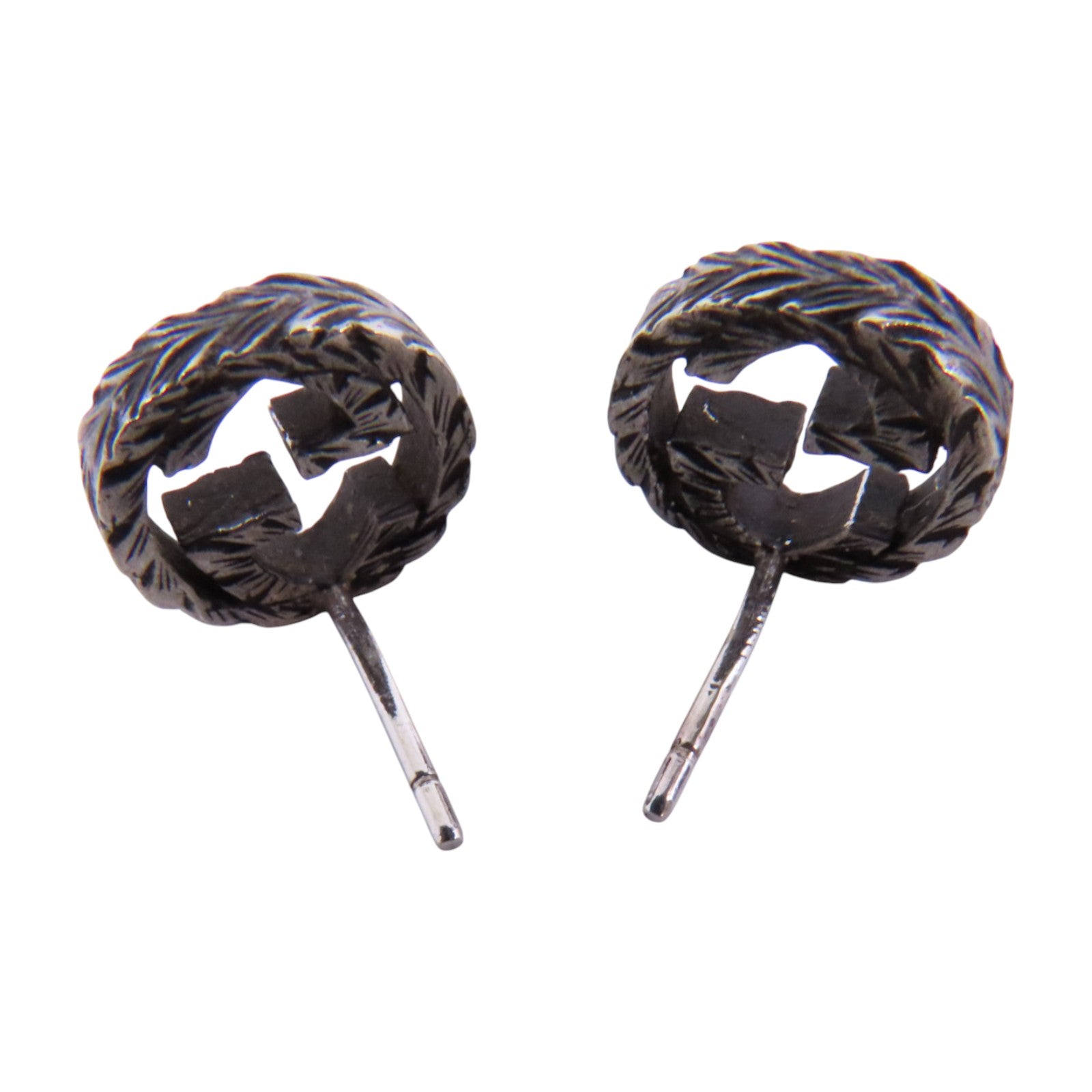 GUCCI 925純銀GG Earrings銀扣耳環
