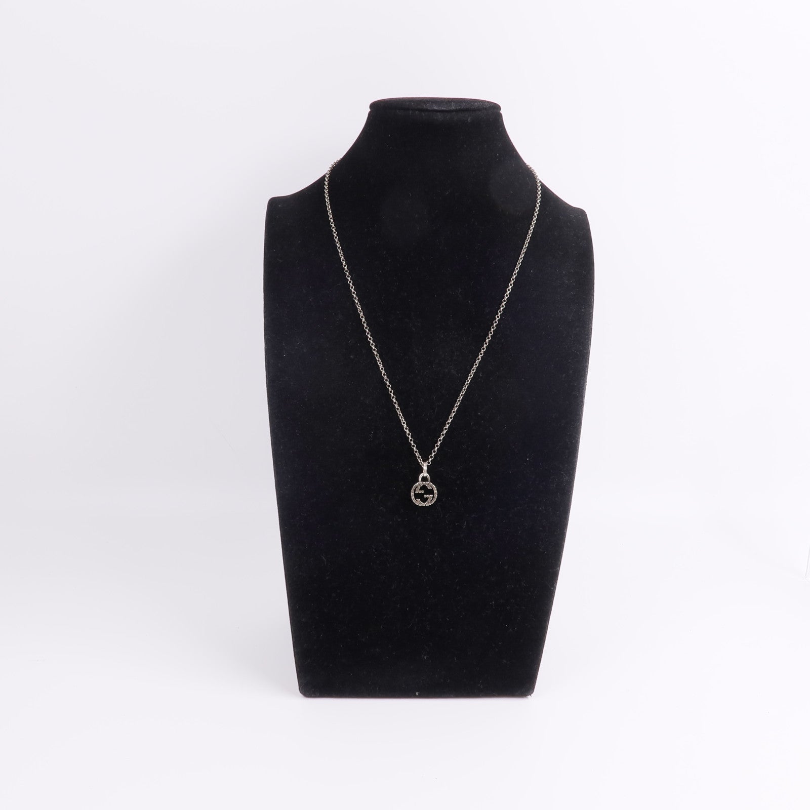 GUCCI 925純銀Interlocking G Necklace項鍊