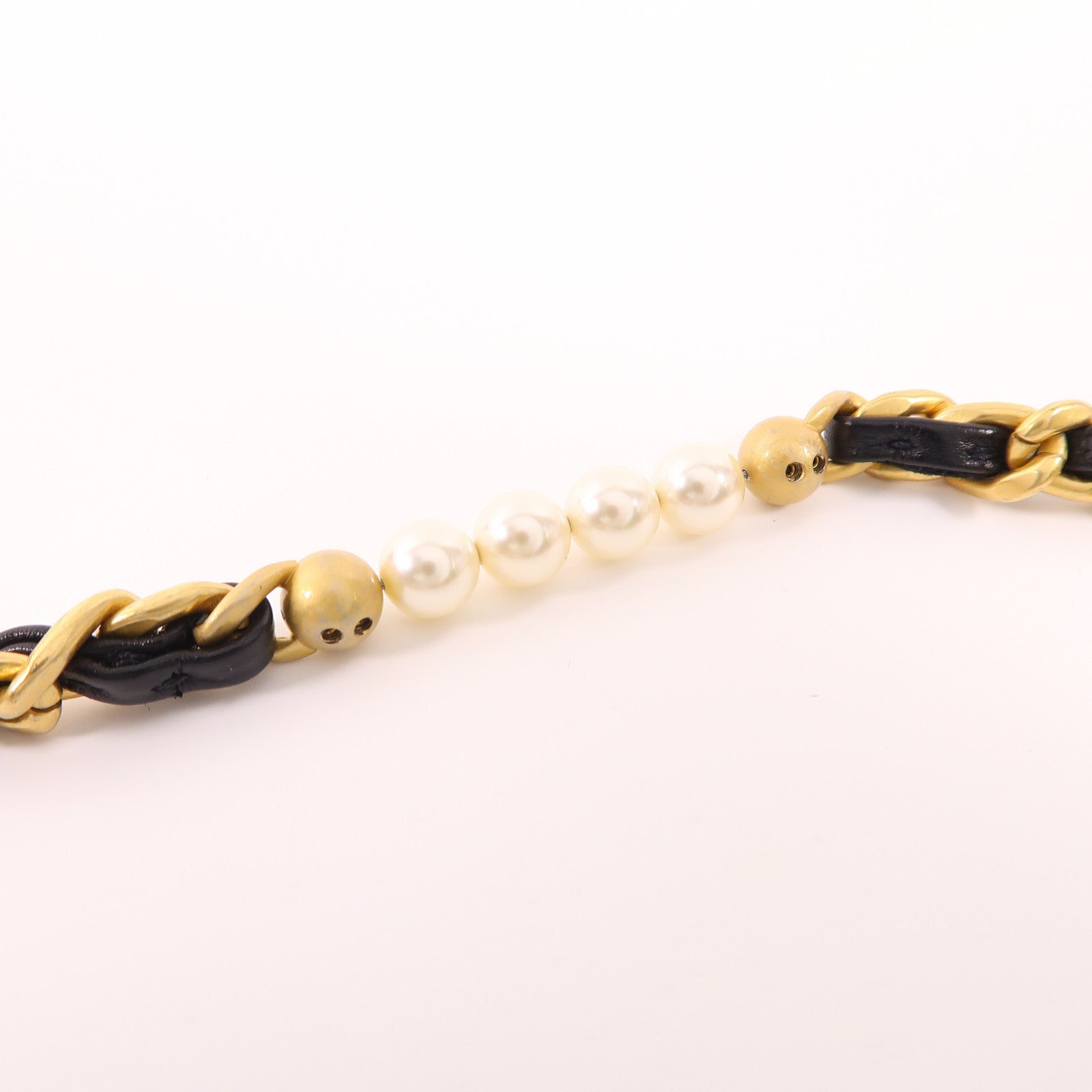 CHANEL 牛皮皮革Chain Shoulder Bag金扣鏈帶肩背袋