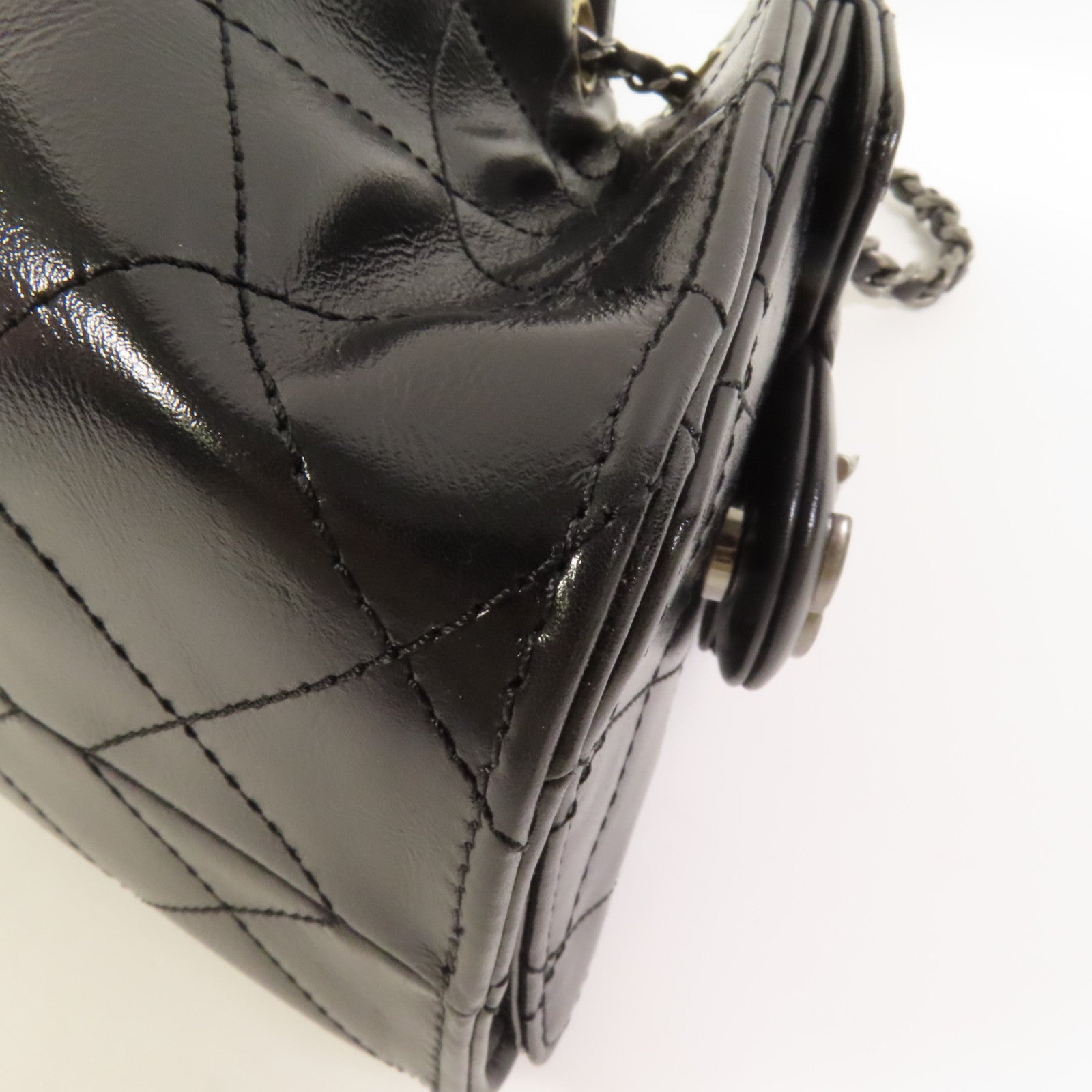 CHANEL 牛皮皮革Chanel 25 Mini金扣鏈帶肩背袋