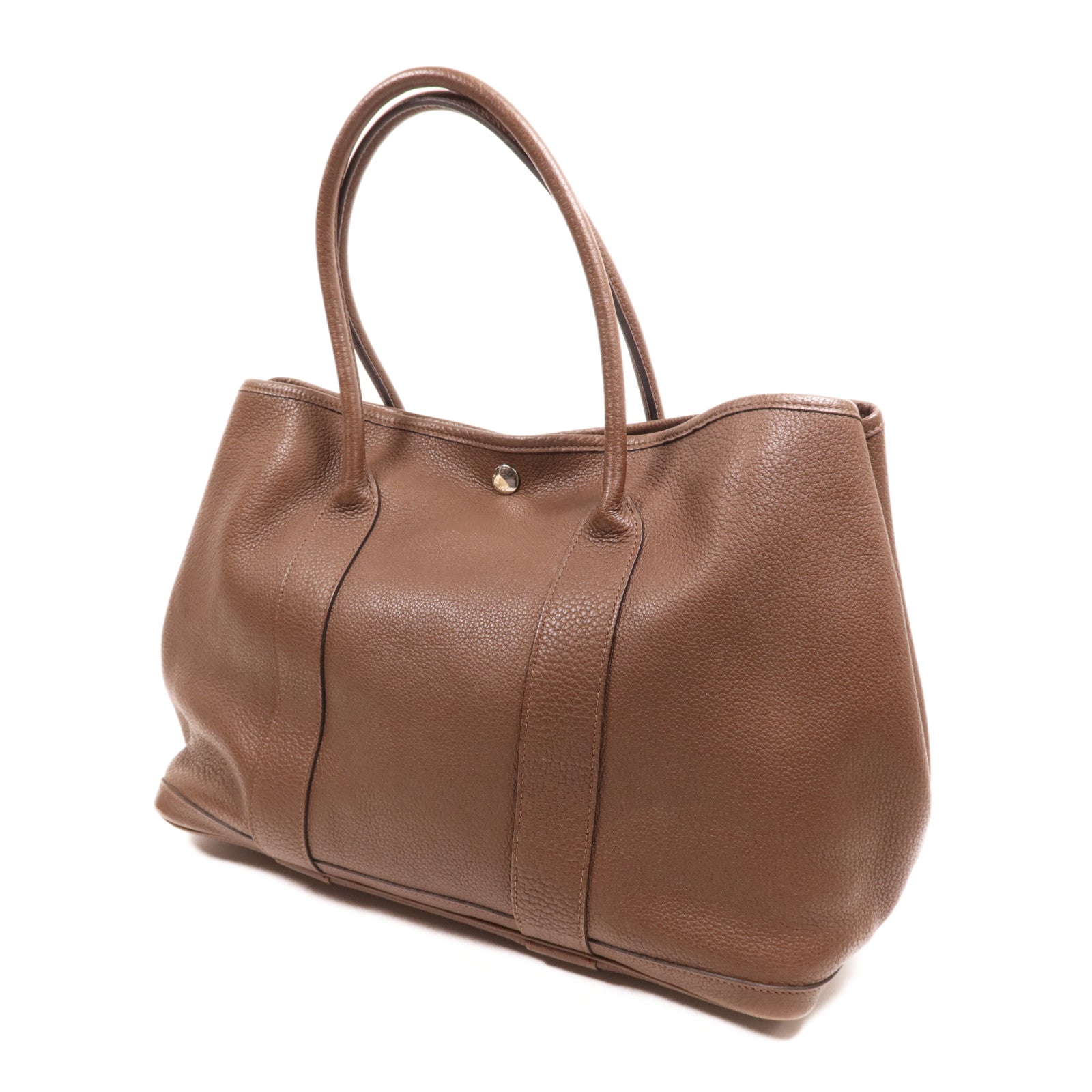 HERMES Negonda皮革Garden Party PM銀扣手挽袋