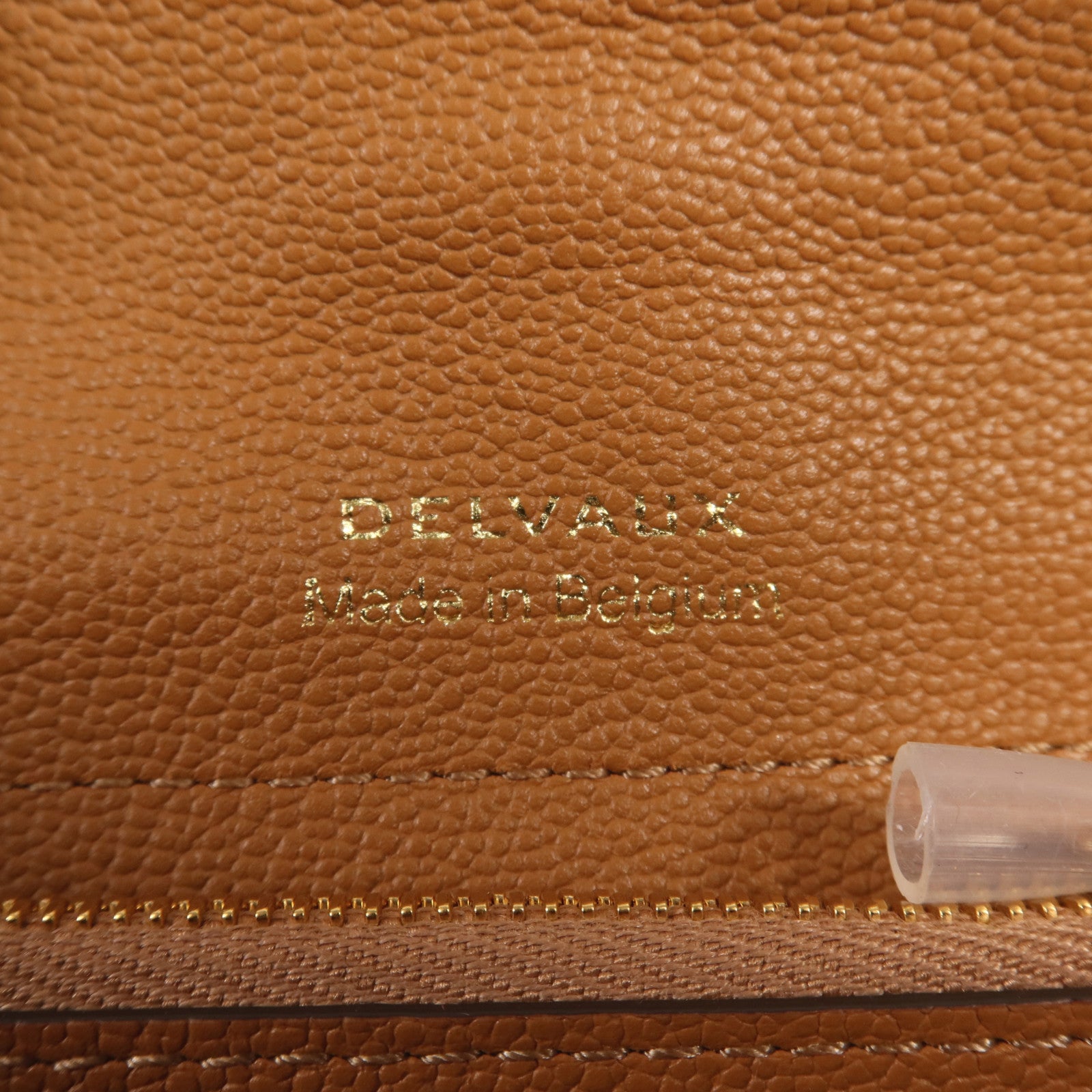 Delvaux 牛皮皮革Brillant Compact Wallet金扣錢包