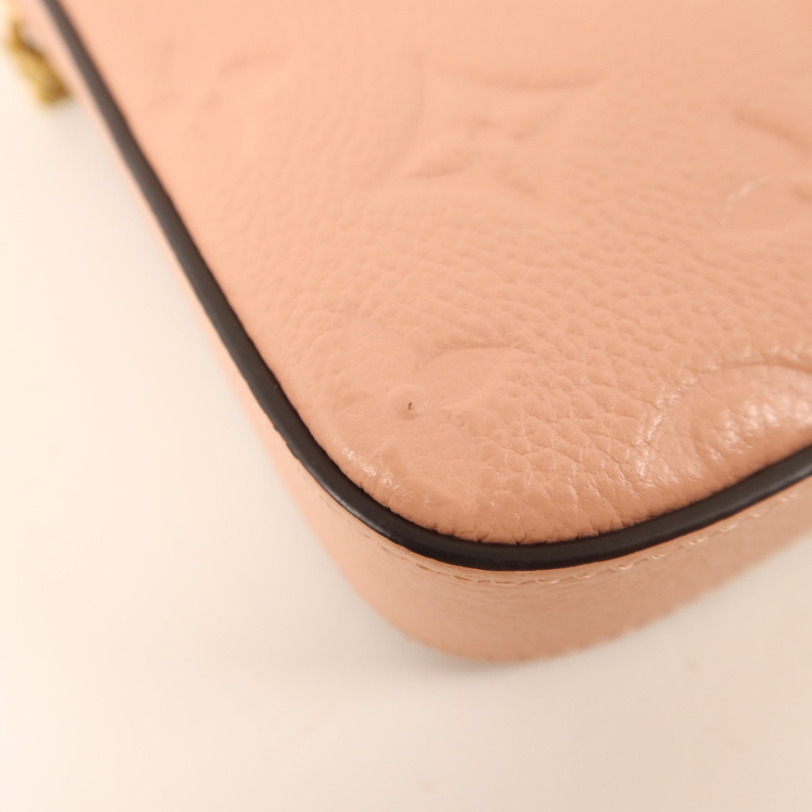 LOUIS VUITTON Monogram Empreinte Felicie Pochette金扣鏈帶肩背袋
