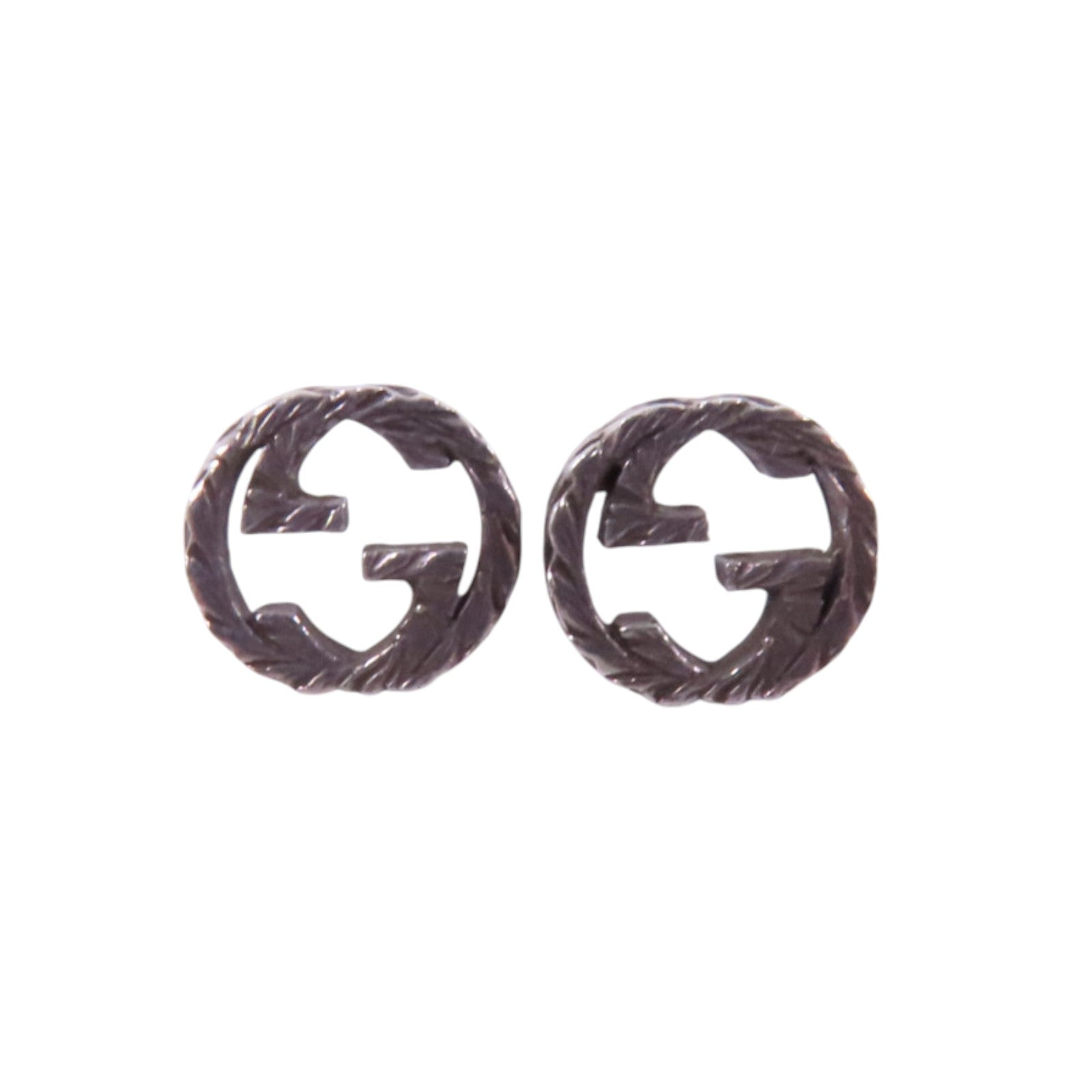 GUCCI 925純銀GG Earrings銀扣耳環