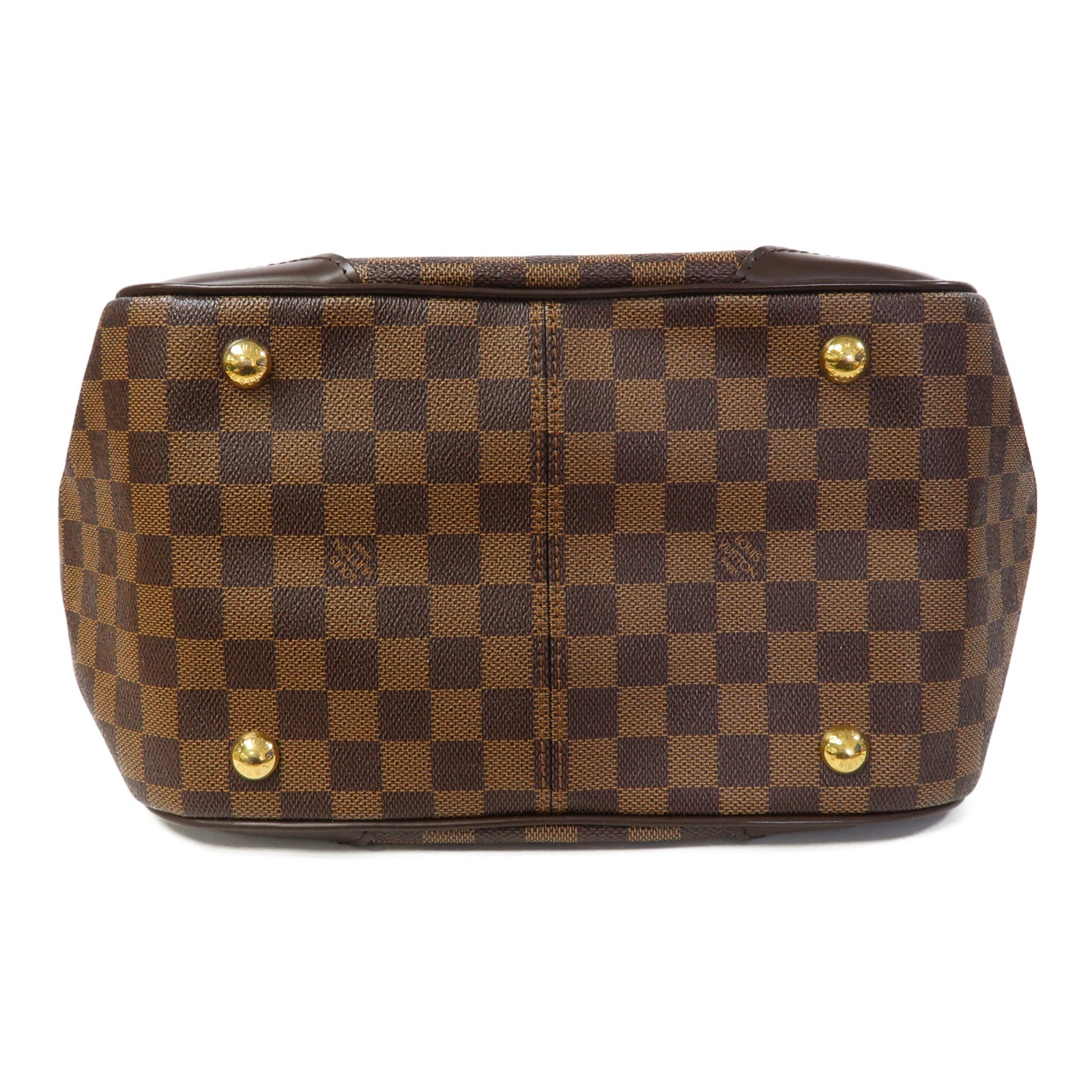 LOUIS VUITTON Damier Ebene Verona MM金扣肩背袋啡色