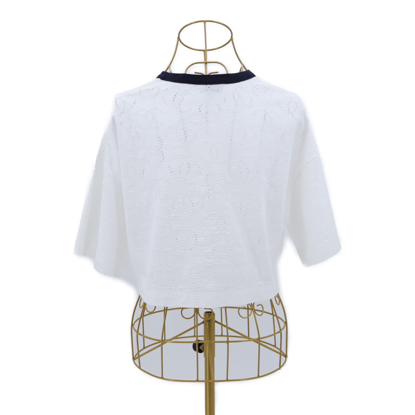 CHANEL LOOK27 Short-Sleeve Cropped T-shirt上衣