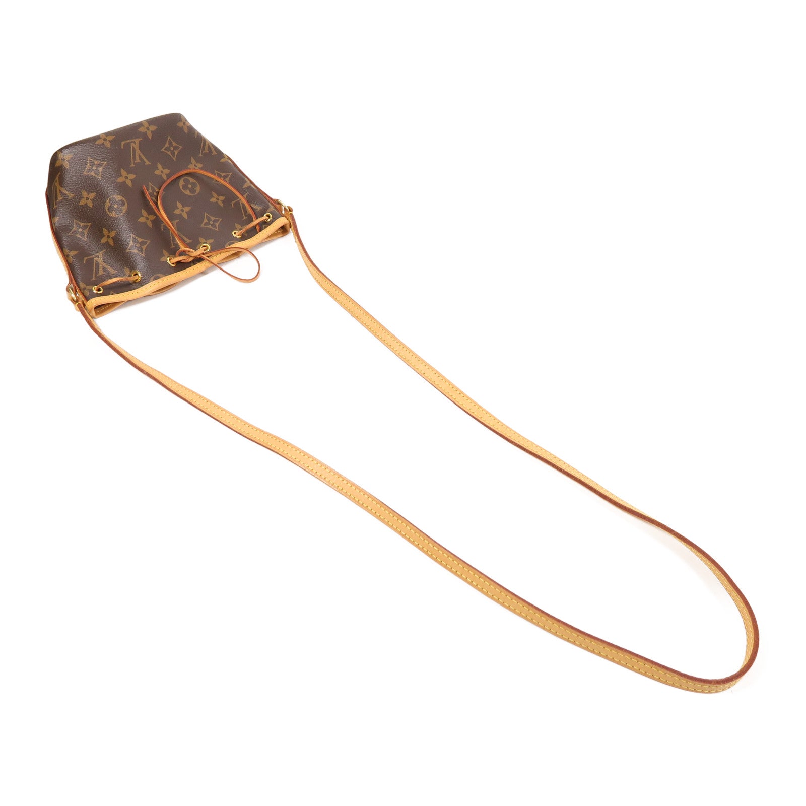 LOUIS VUITTON Monogram Nano Noe金扣肩背袋