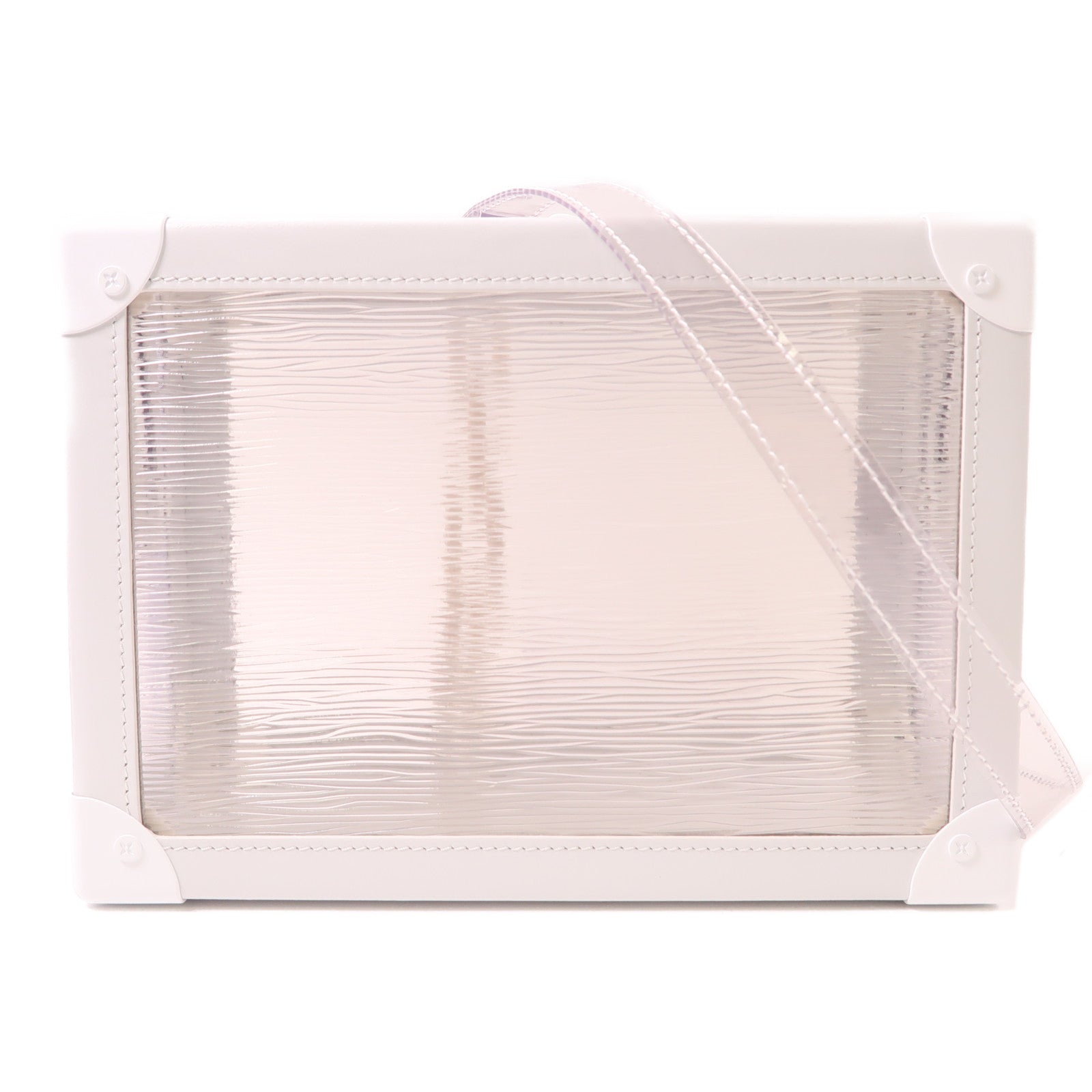 LOUIS VUITTON LV Soft Trunk Shoulder Bag M55602 PVC White