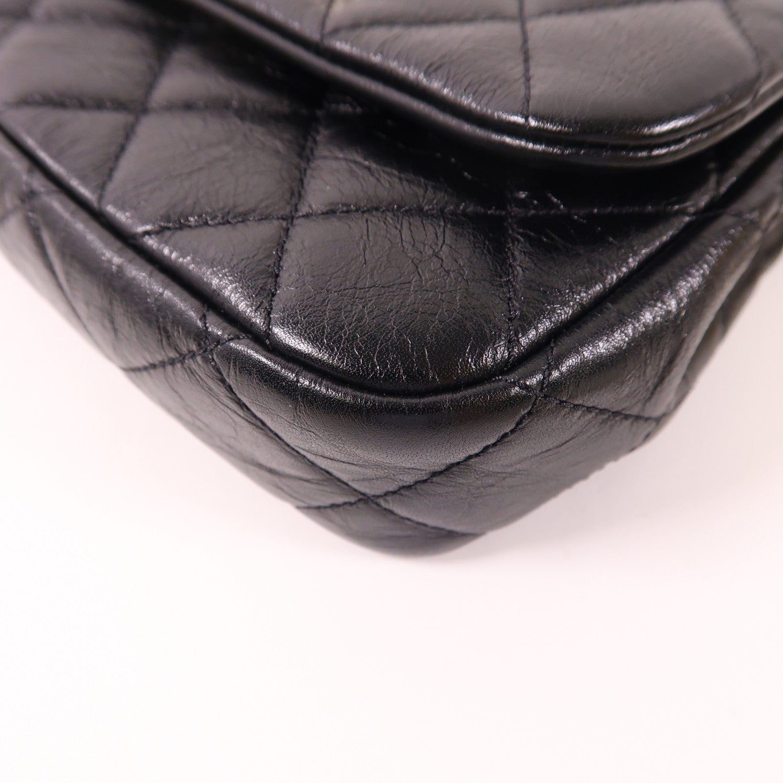 CHANEL 牛皮皮革Chain Shoulder Bag金扣鏈帶肩背袋