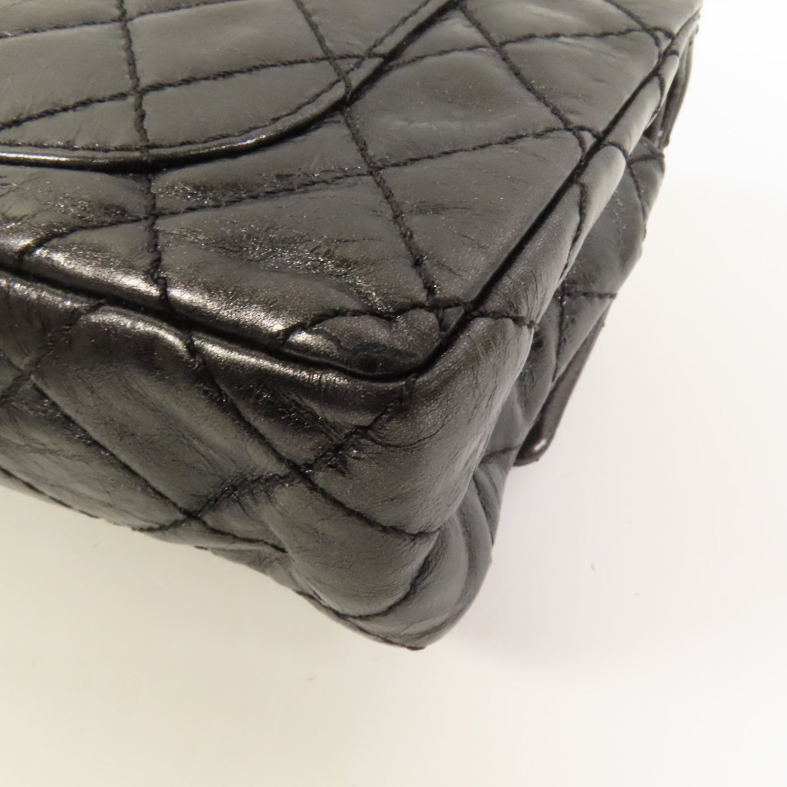 CHANEL 牛皮皮革2.55 20cm鏈帶肩背袋