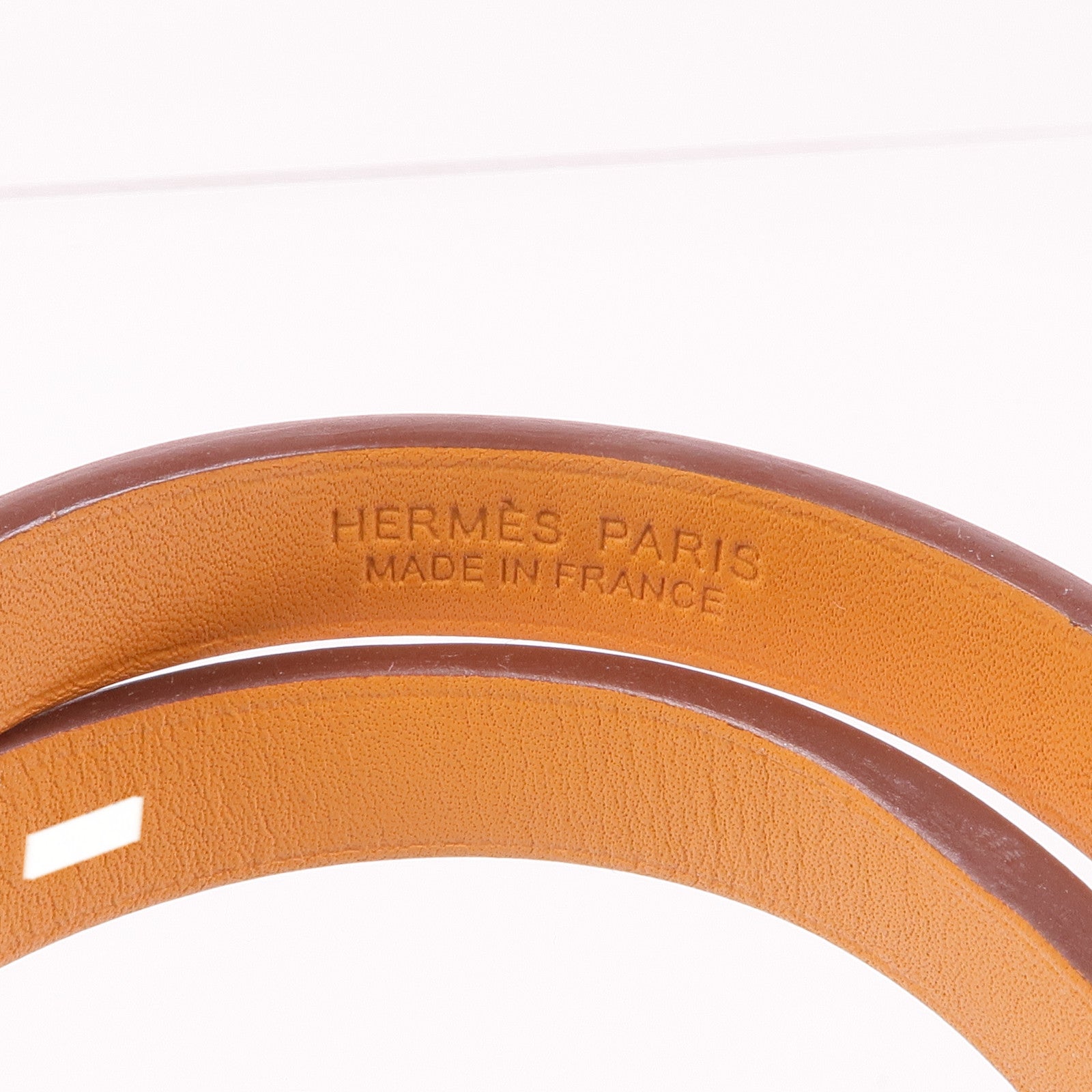 HERMES Swift皮革Mini Kelly Double Tour Bracelet金扣手帶Rose Sakura
