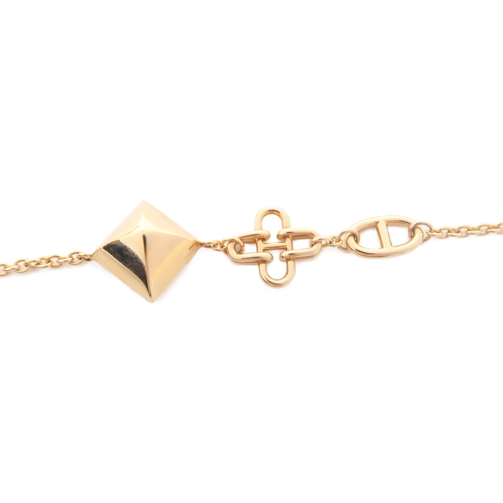 HERMES 18K玫瑰金Ronde Multi Bracelet手鏈金色