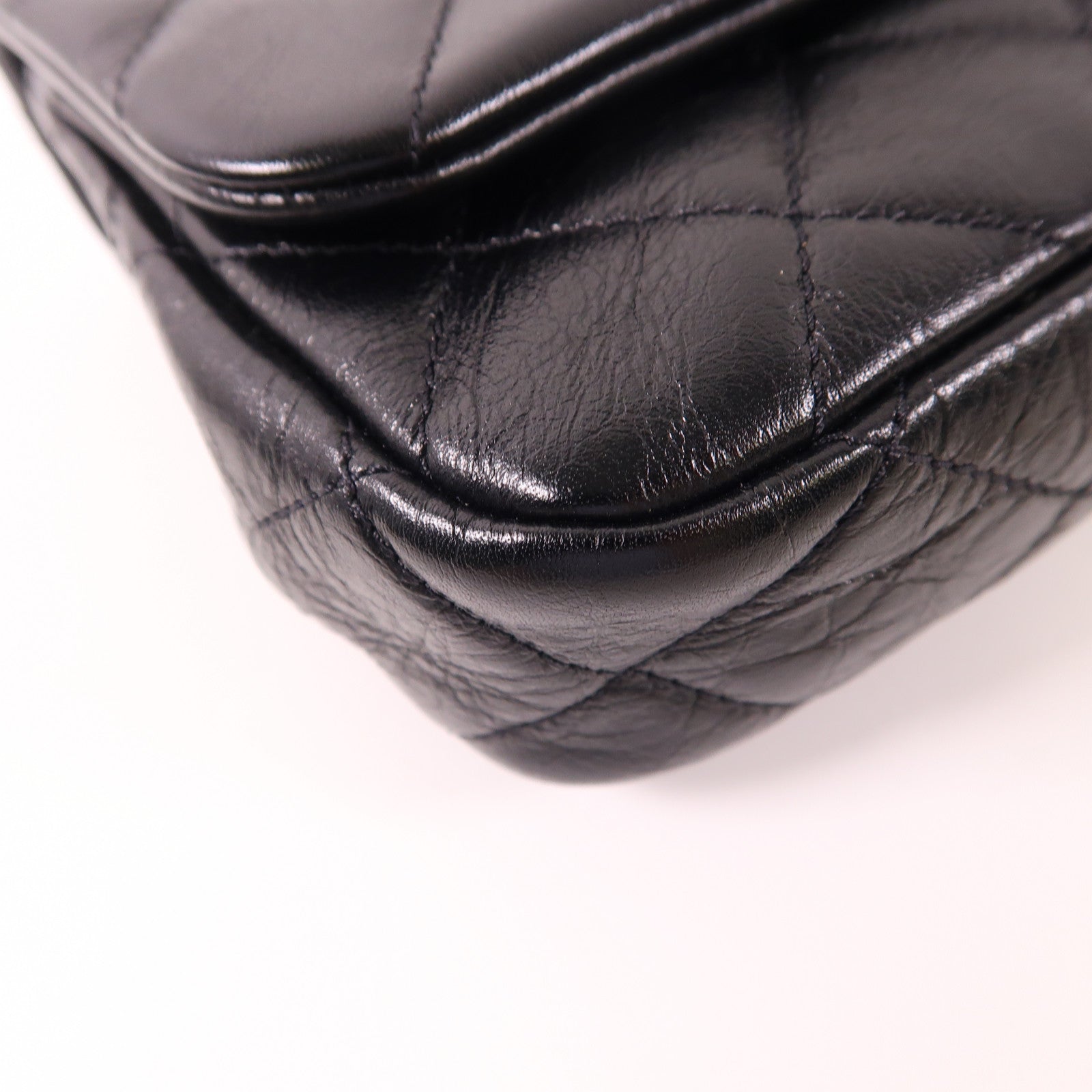 CHANEL 牛皮皮革Chain Shoulder Bag金扣鏈帶肩背袋