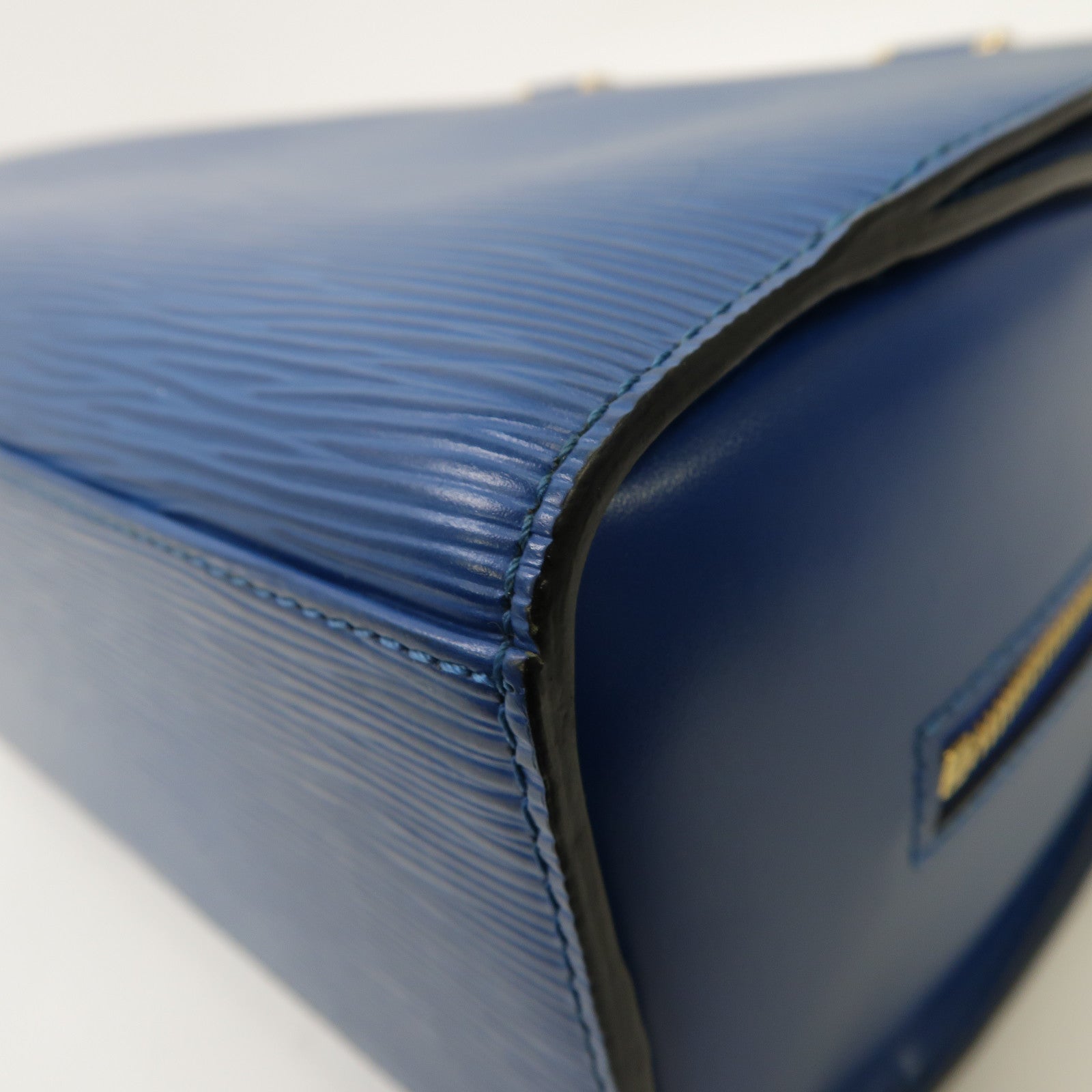 LOUIS VUITTON Epi Pont Neuf金扣手挽袋藍色