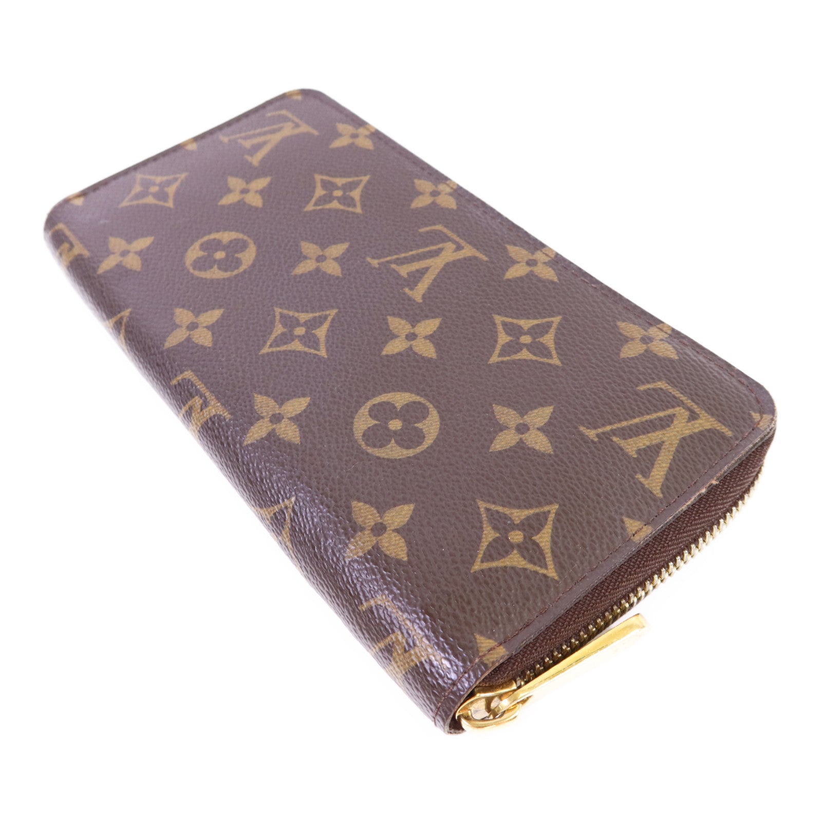 LOUIS VUITTON Monogram Zipper Long Wallet金扣長錢包