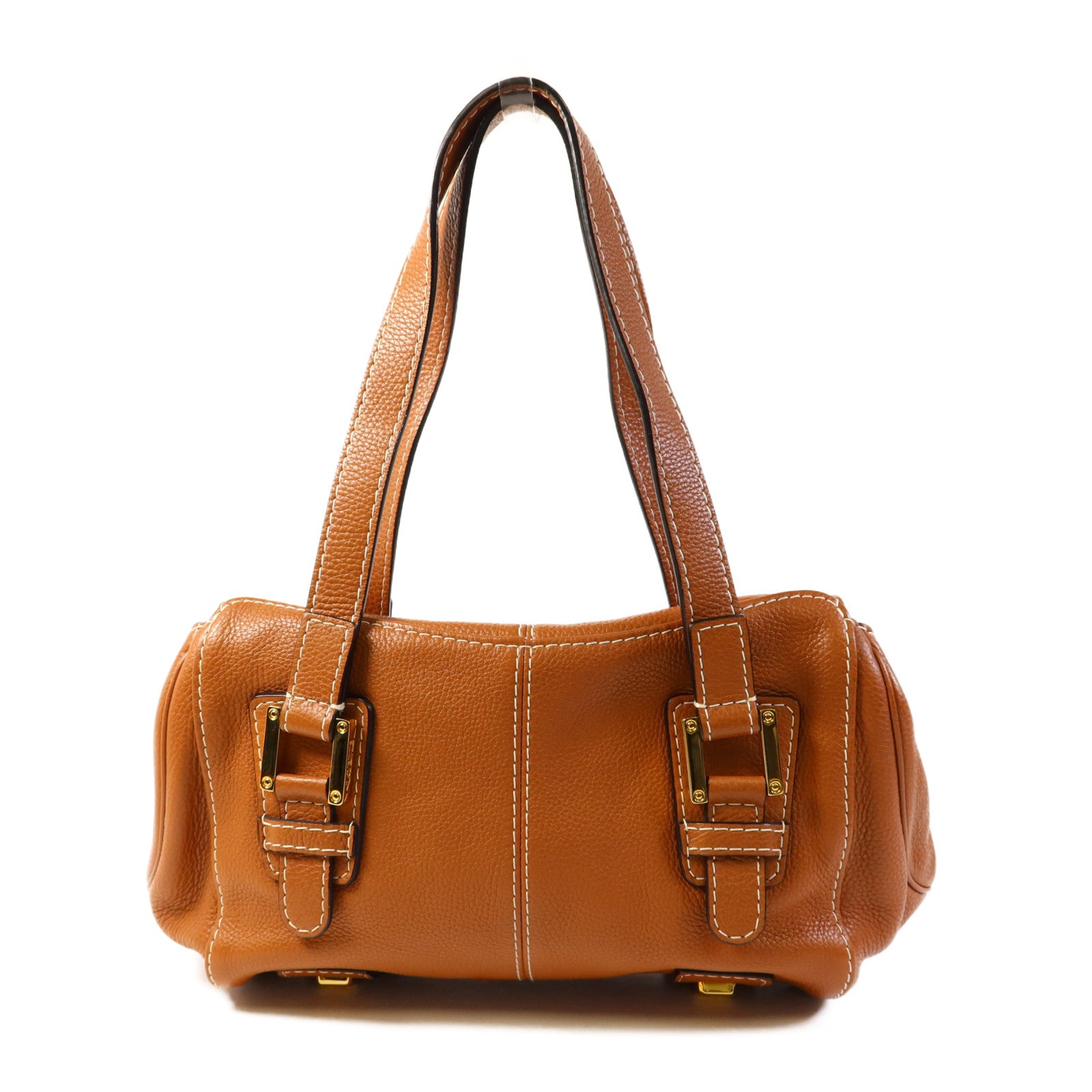 LOEWE 牛皮皮革Shoulder Bag金扣肩背袋