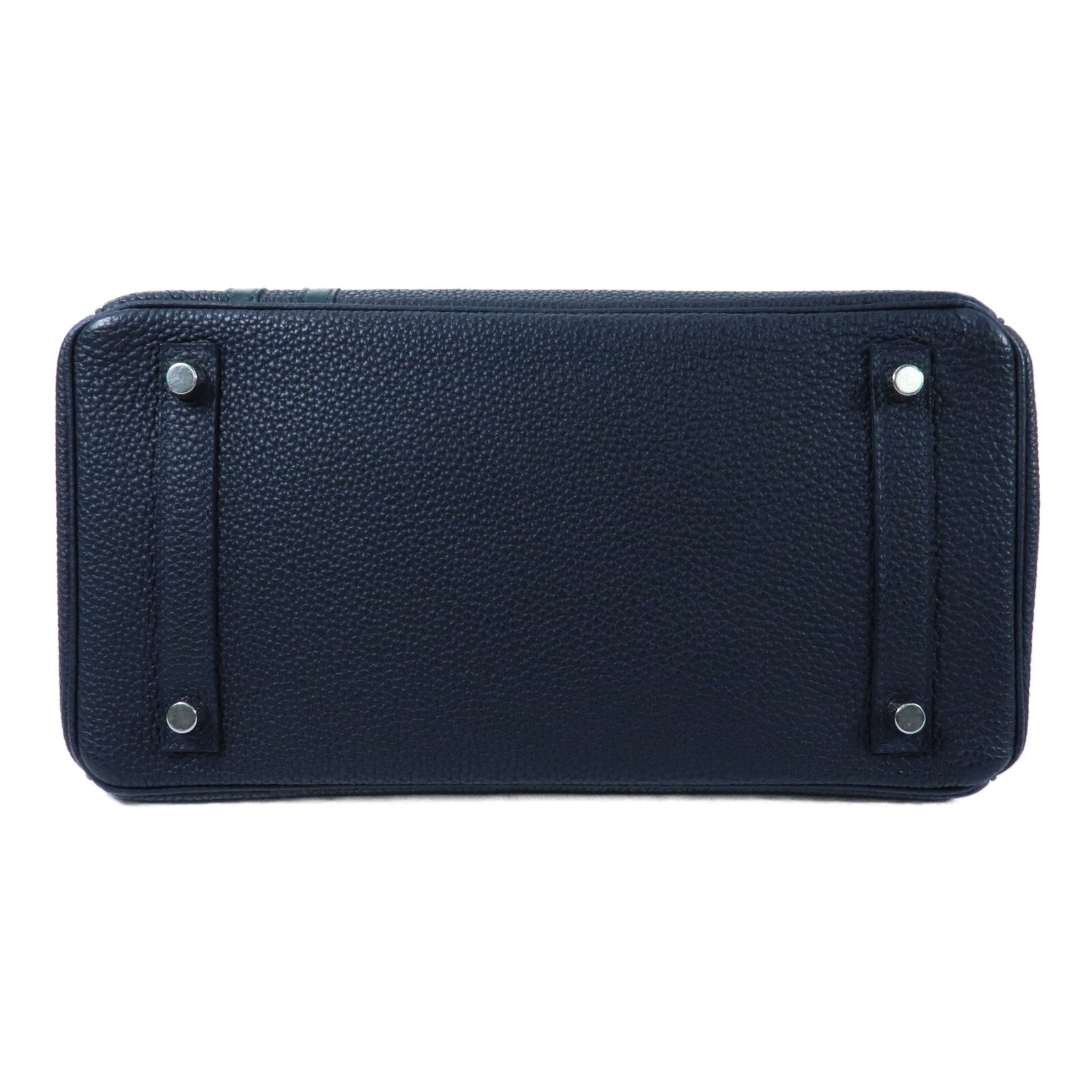 HERMES HERMES Togo皮革Birkin 30銀扣手挽袋Bleu ZelligeEtain