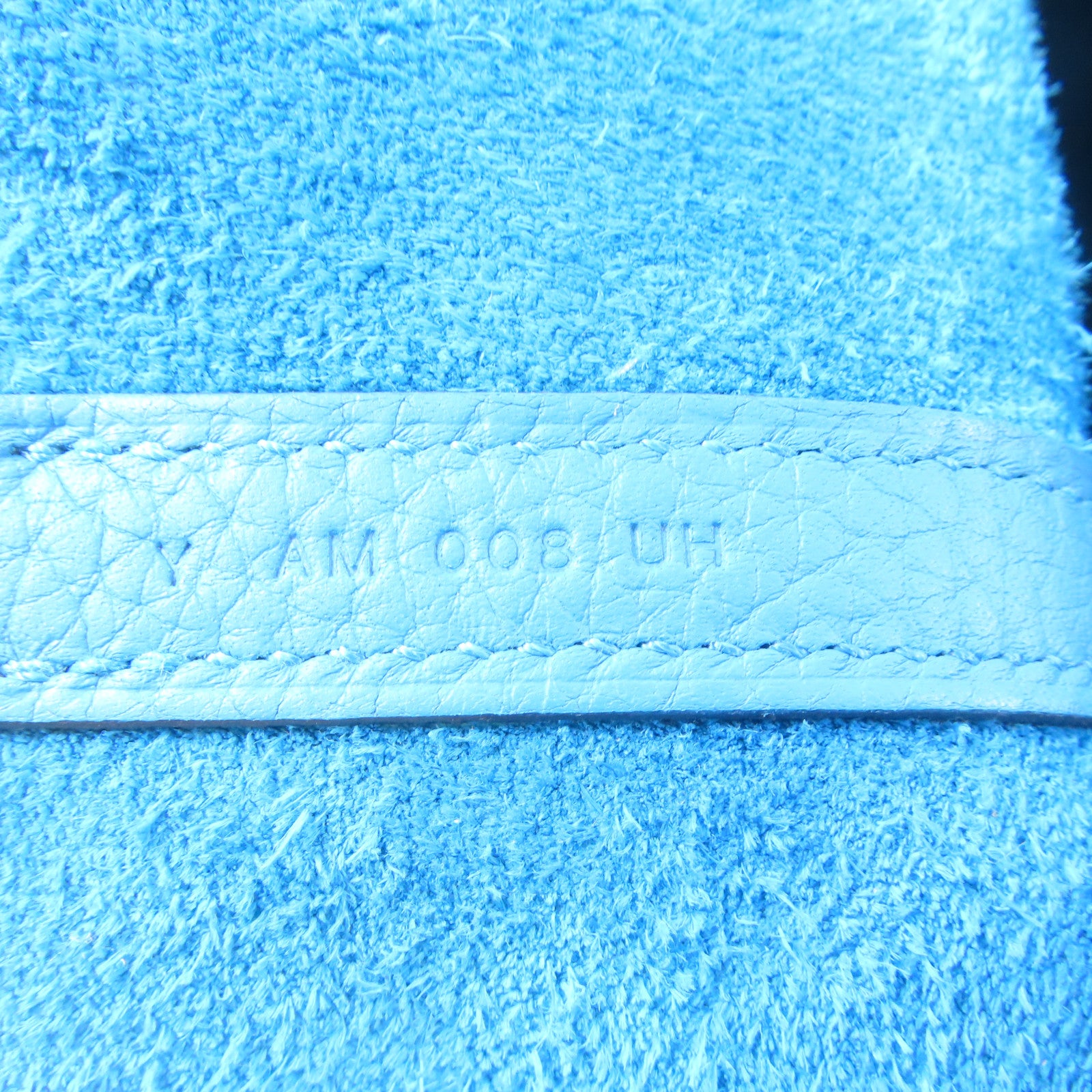 HERMES 【激減優惠】Clemence皮革Picotin MM銀扣手挽袋藍色