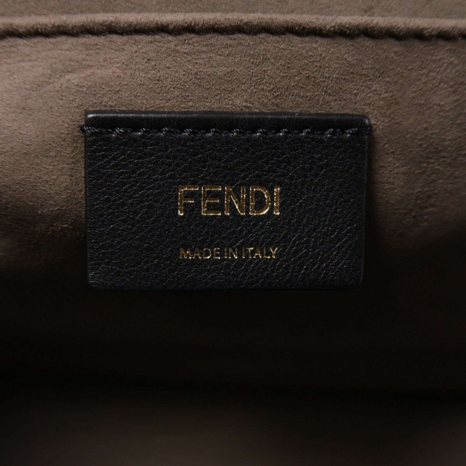 FENDI 牛皮皮革Kan I金扣手挽肩背兩用袋粉紅色/啡色