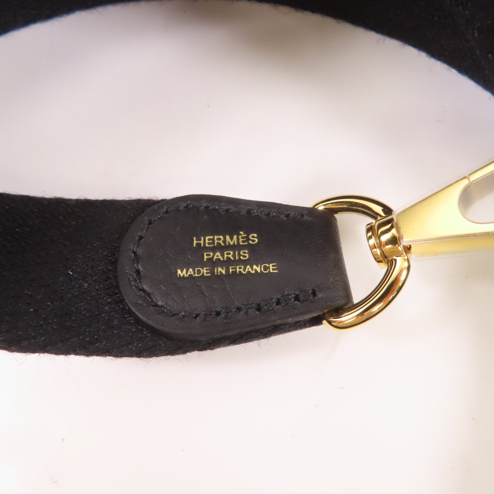 HERMES 皮革Evelyne TPM金扣肩背袋黑色