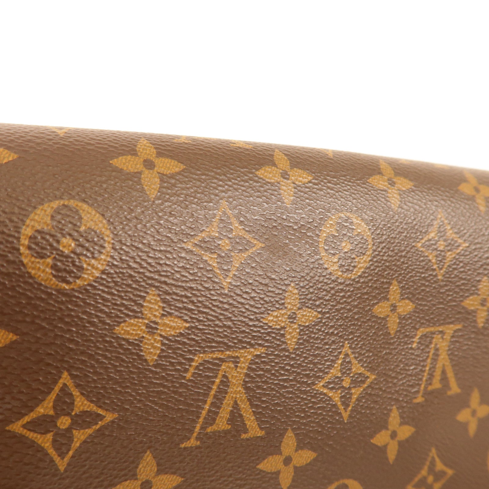 LOUIS VUITTON Monogram/Monogram Reverse Dauphine MM金扣手挽肩背兩用袋棕色