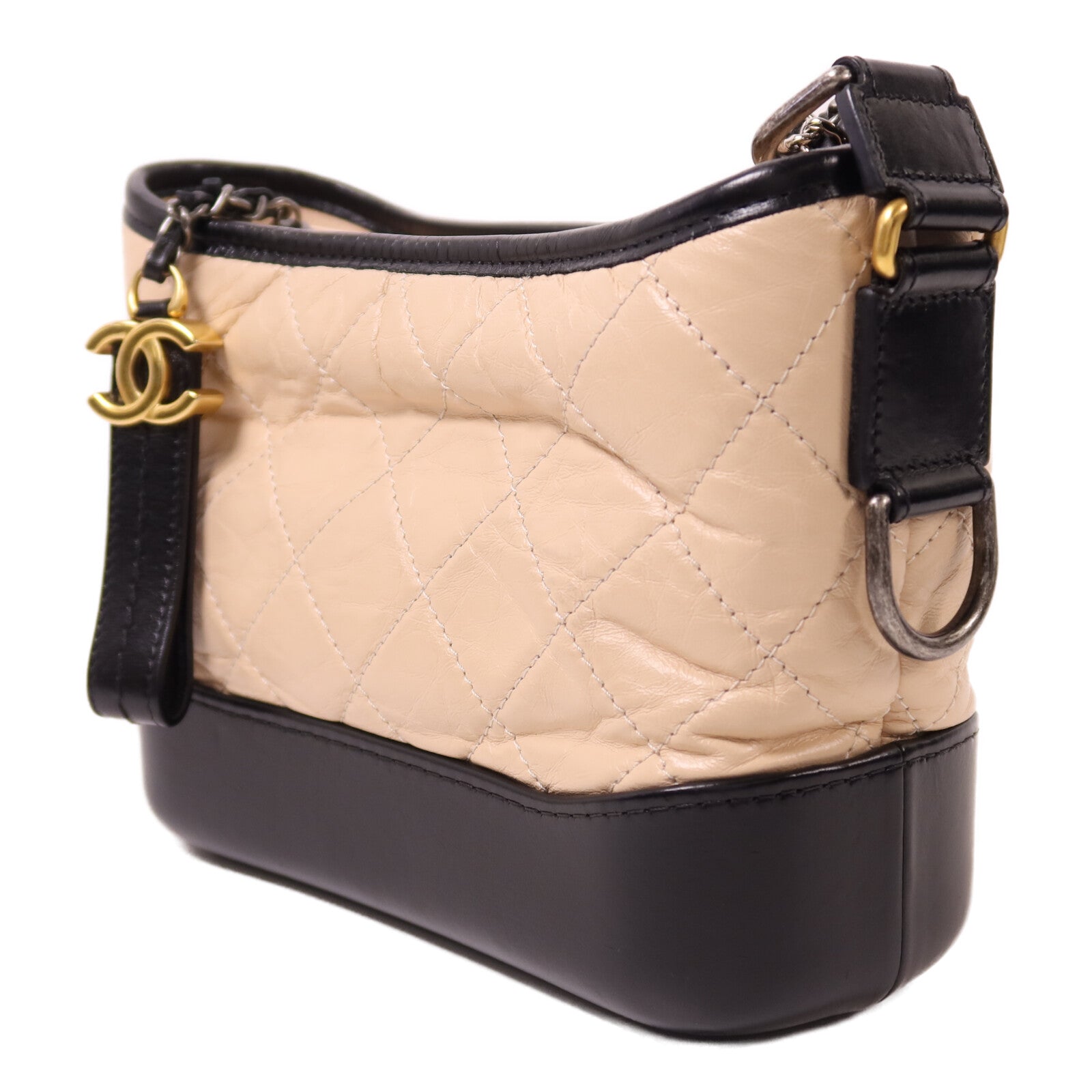 CHANEL 牛皮皮革Gabrielle鏈帶肩背袋