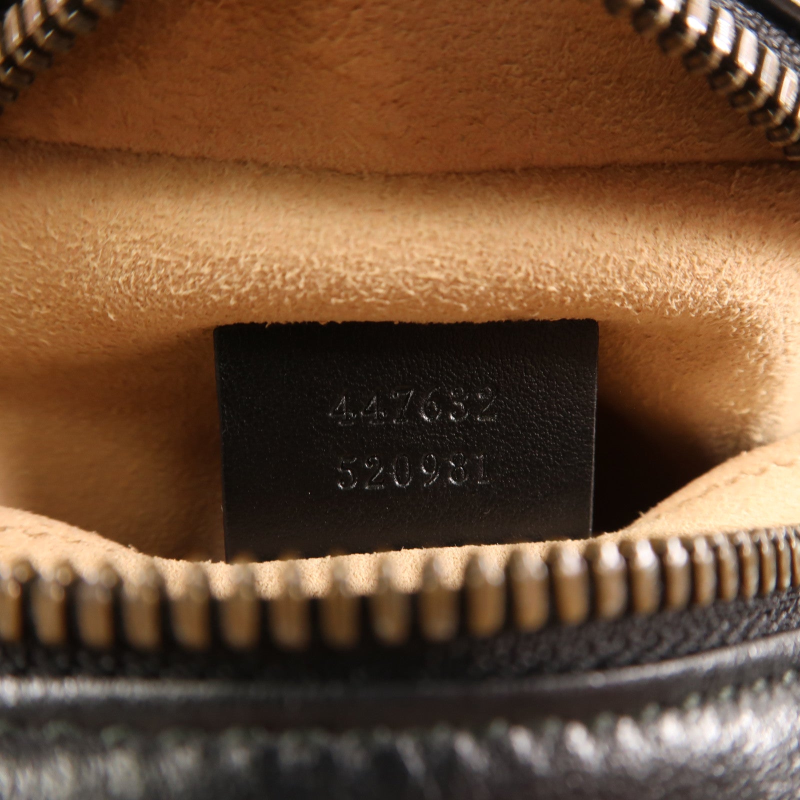 GUCCI GG GHW GG Marmont Small Chain Shoulder Bag Calfskin Leather 447632 Black