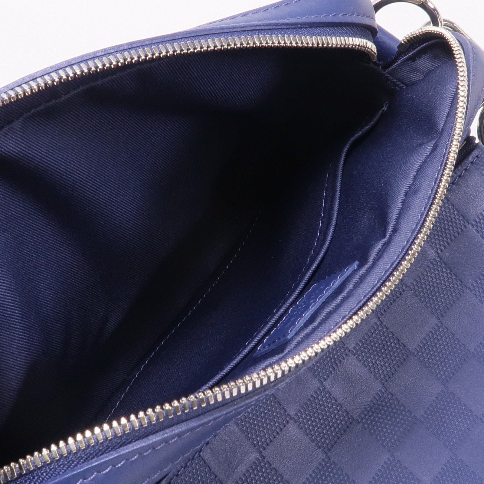 LOUIS VUITTON Damier Squared Trio Shoulder Bag銀扣肩背袋