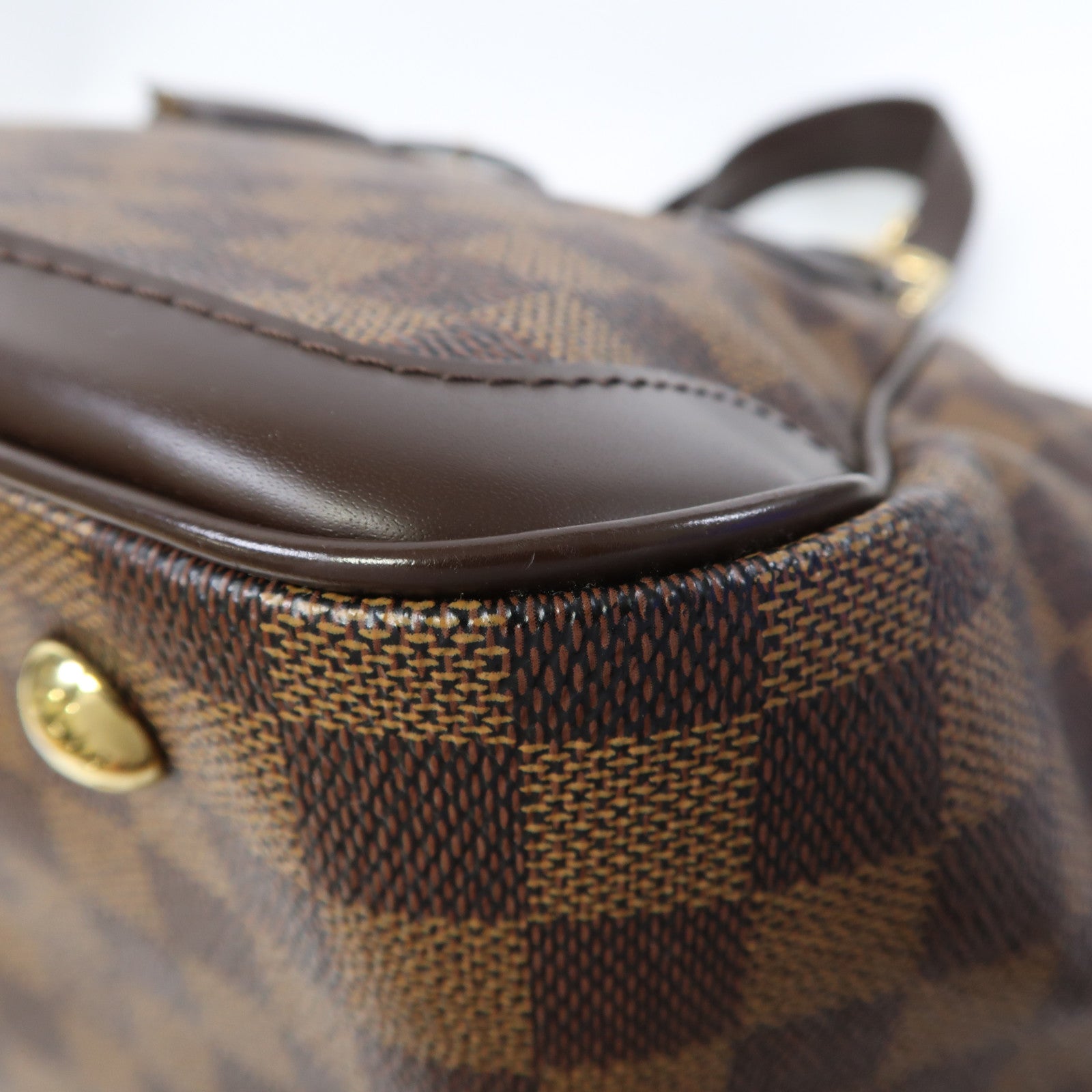 LOUIS VUITTON Damier Ebene Verona MM金扣肩背袋啡色