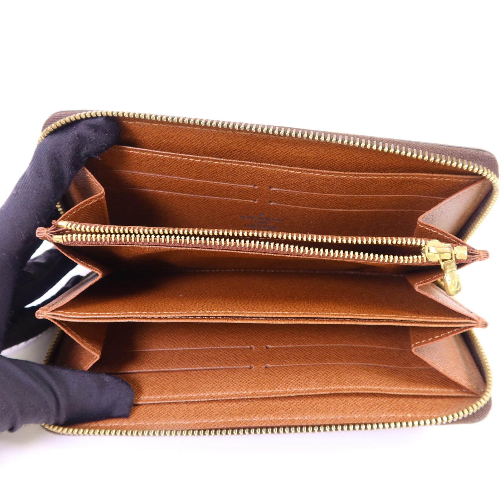 LOUIS VUITTON Monogram Zipper Long Wallet金扣長錢包