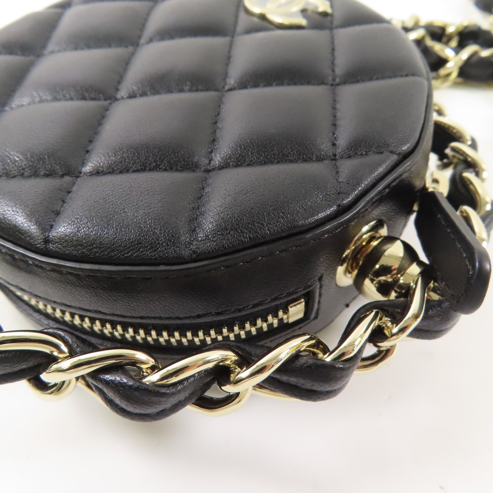 CHANEL 【激減優惠】羊皮皮革Handbag金扣手挽袋