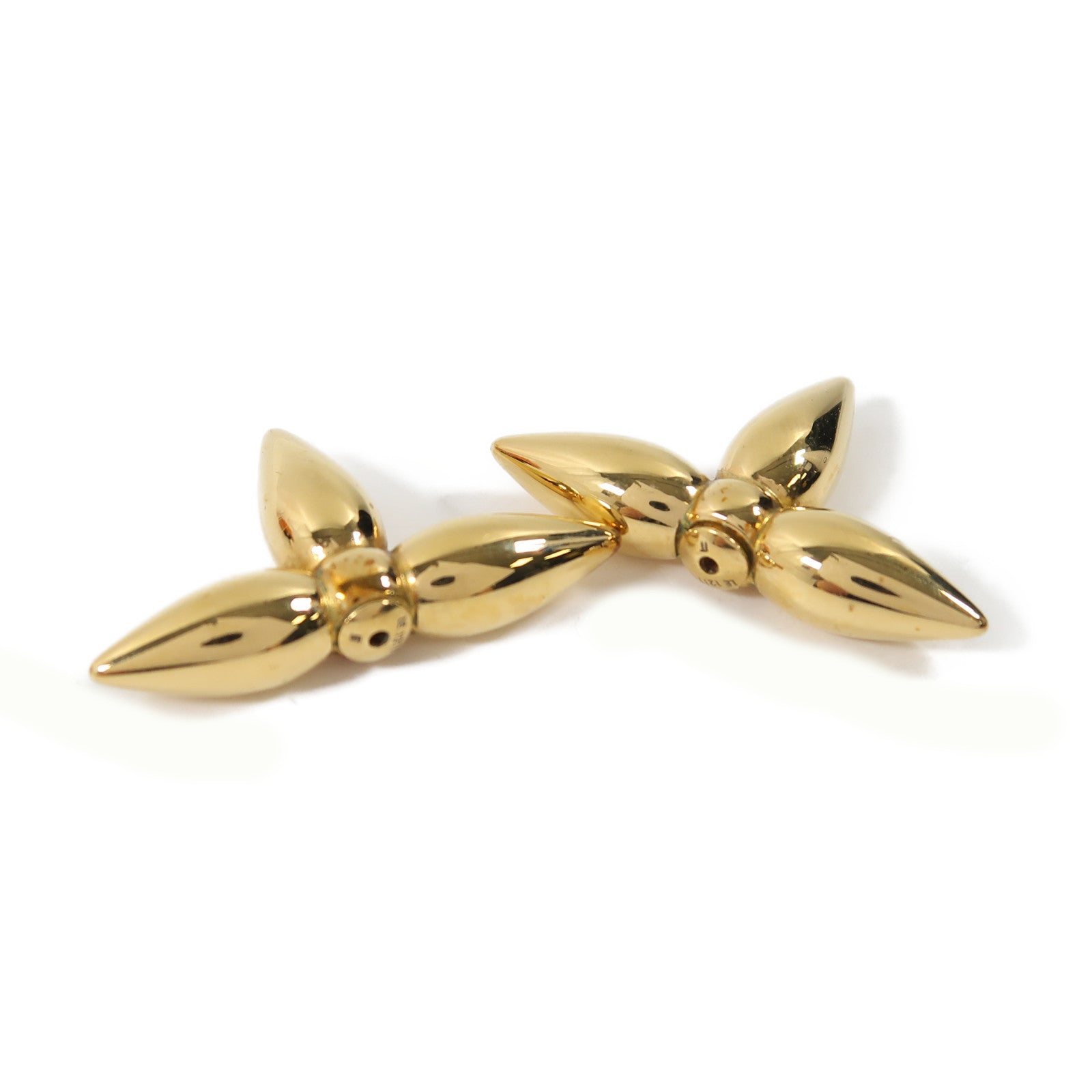 LOUIS VUITTON 金屬Earrings耳環金色/白色